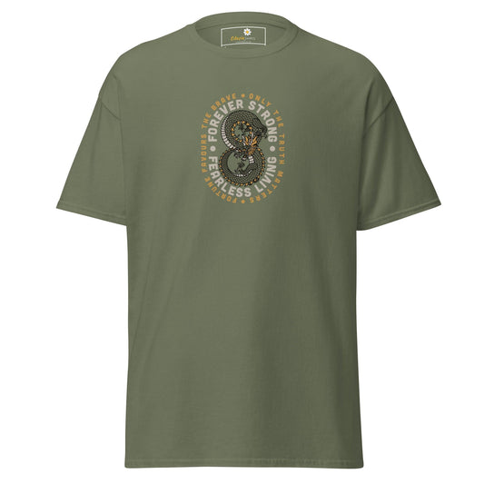 Art T-shirt Design Tee • Man / Woman • [s-xl] - Military Green / s