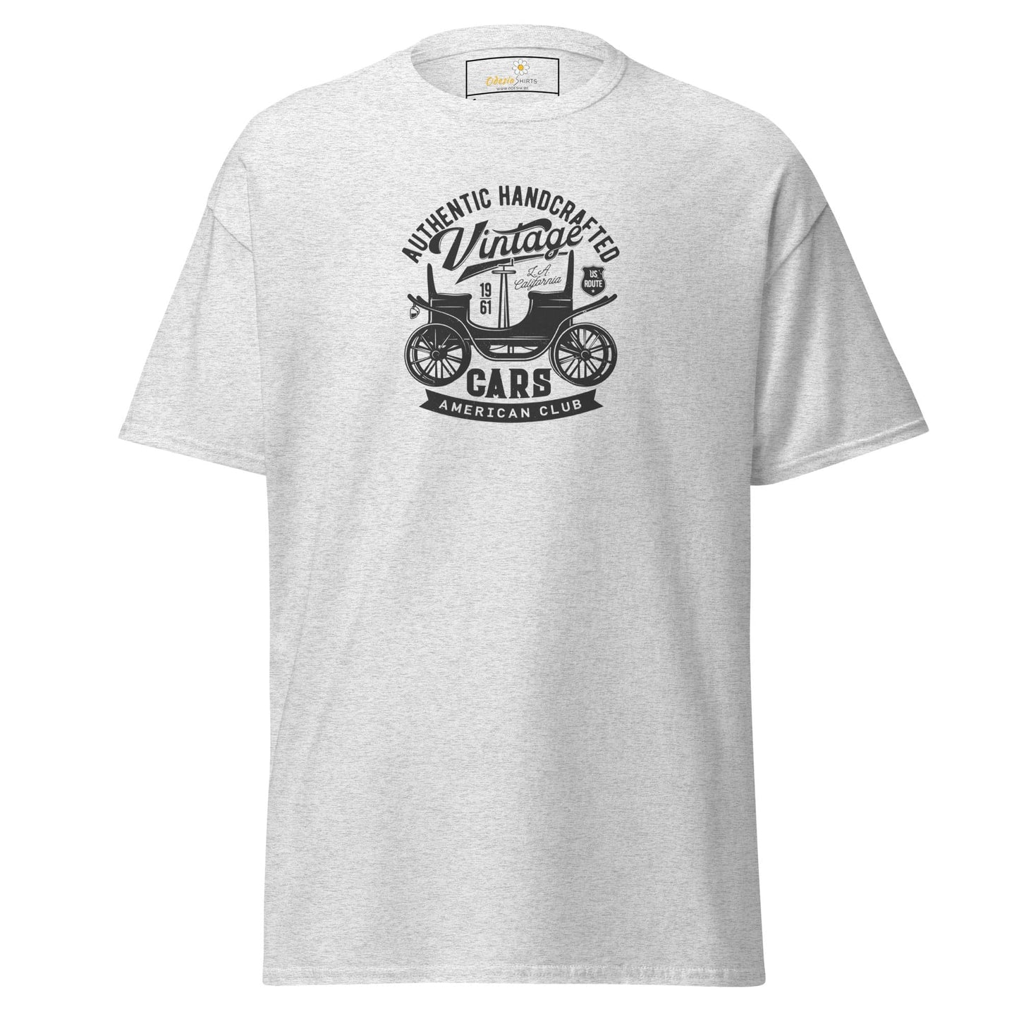 Unisex classic t-shirt - VINTAGE OLD CAR - REGULAR - Ash / S