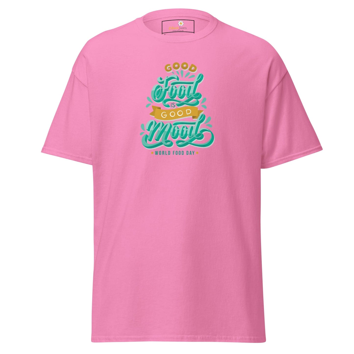 Unisex classic t-shirt - MISC GOOD FOOD GOOD MOOD - REGULAR - Azalea / S