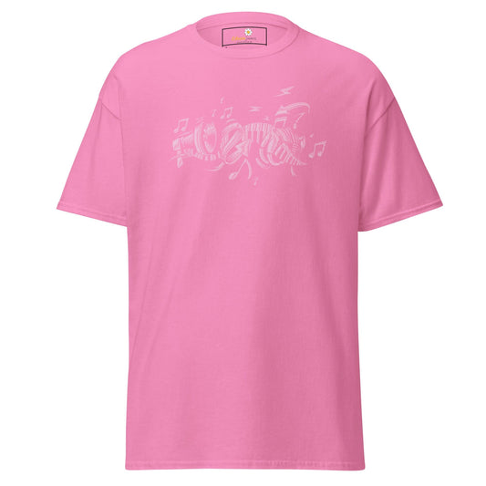 Unisex classic t-shirt - MUSIC INSTRUMENTS - REGULAR - Azalea / S