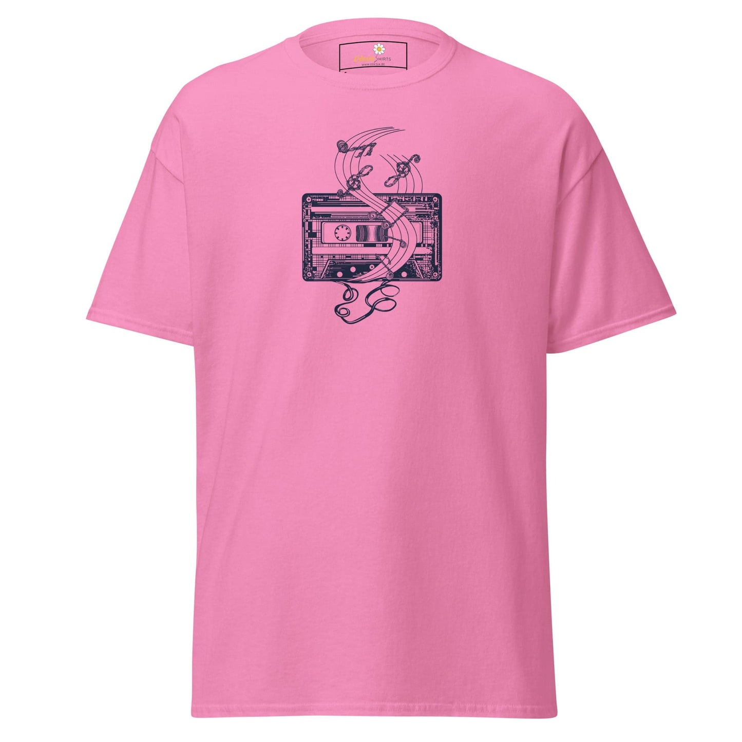 Unisex classic t-shirt - MUSIC TAPE - REGULAR - Azalea / S
