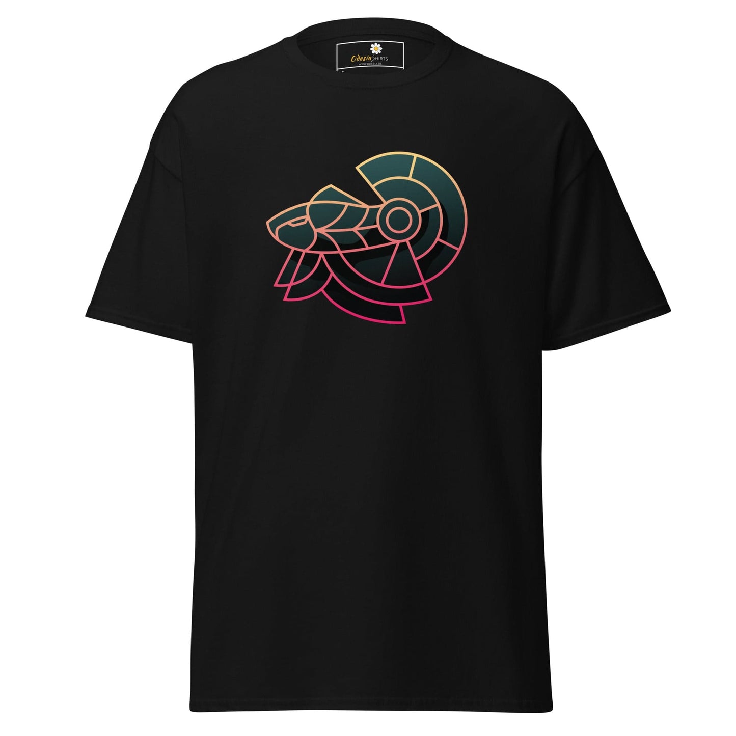 Unisex classic tee - ABSTRACT HERMIT - REGULAR - Black / S