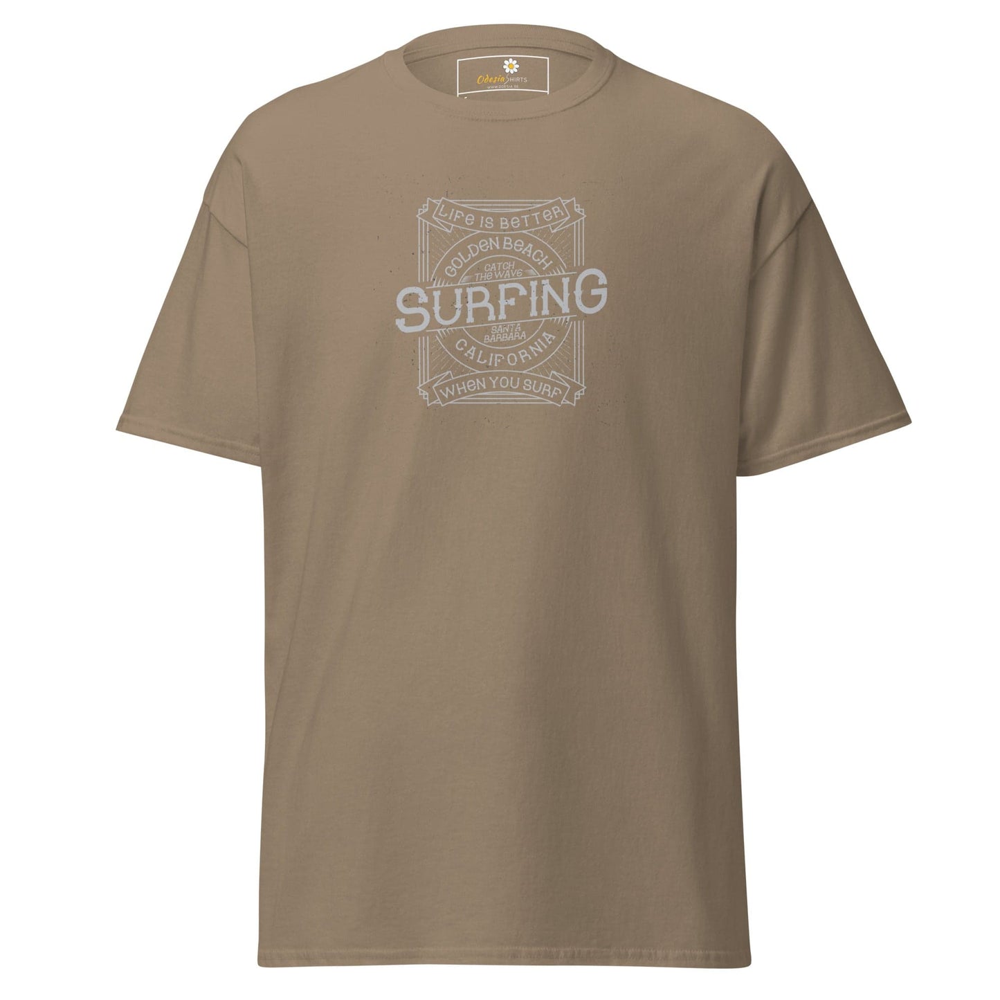 Unisex classic tee - SPORT GOLDEN BEACH SURFING - REGULAR - Brown Savana / S