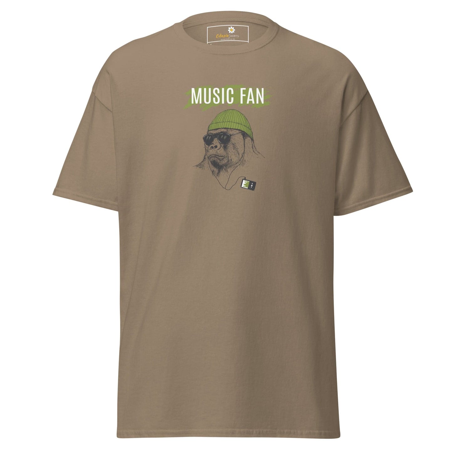 Unisex classic t-shirt - WILD LIFE MUSIC GORILLA - REGULAR - Brown Savana / S