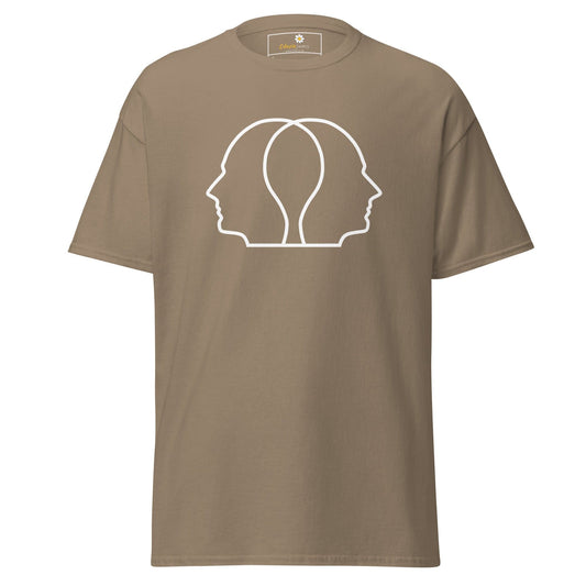 Unisex classic tee - ABSTRACT HEAD FULL - REGULAR - Brown Savana / S