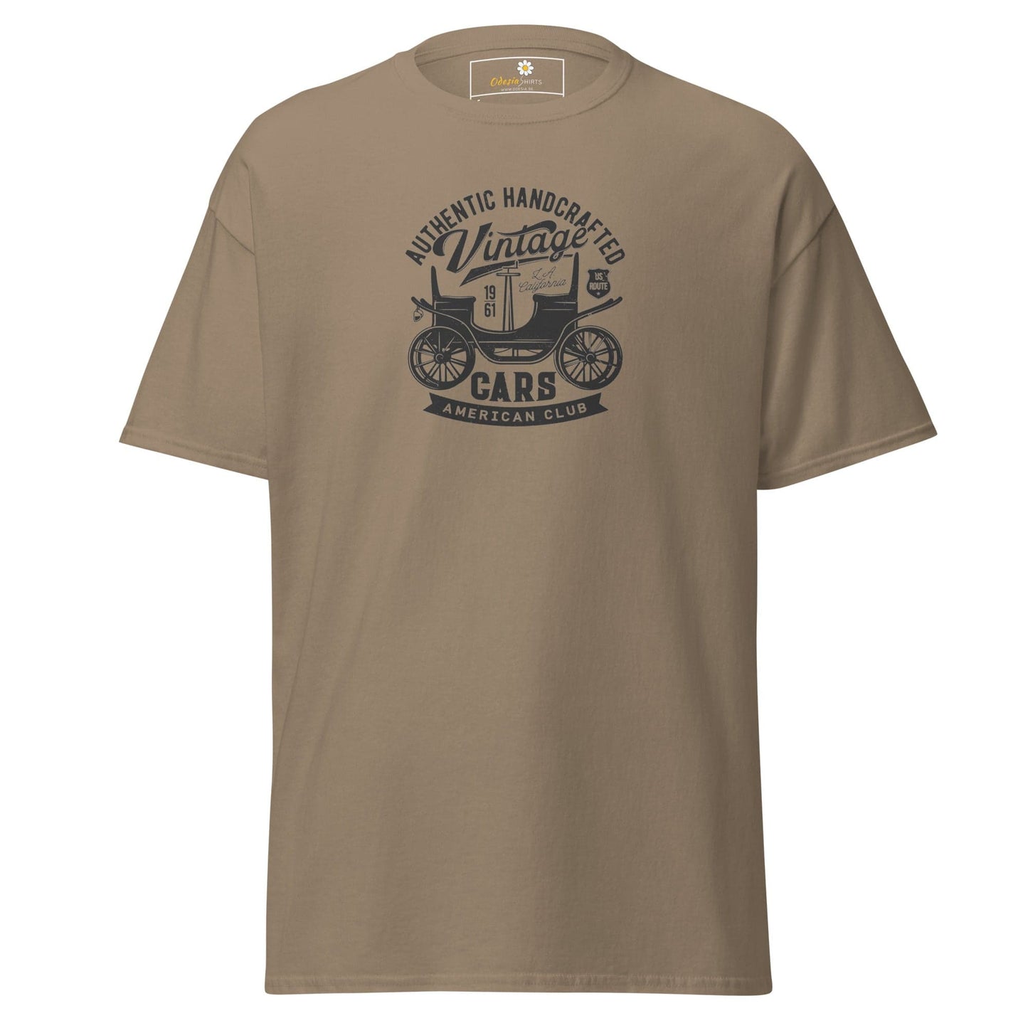 Unisex classic t-shirt - VINTAGE OLD CAR - REGULAR - Brown Savana / S