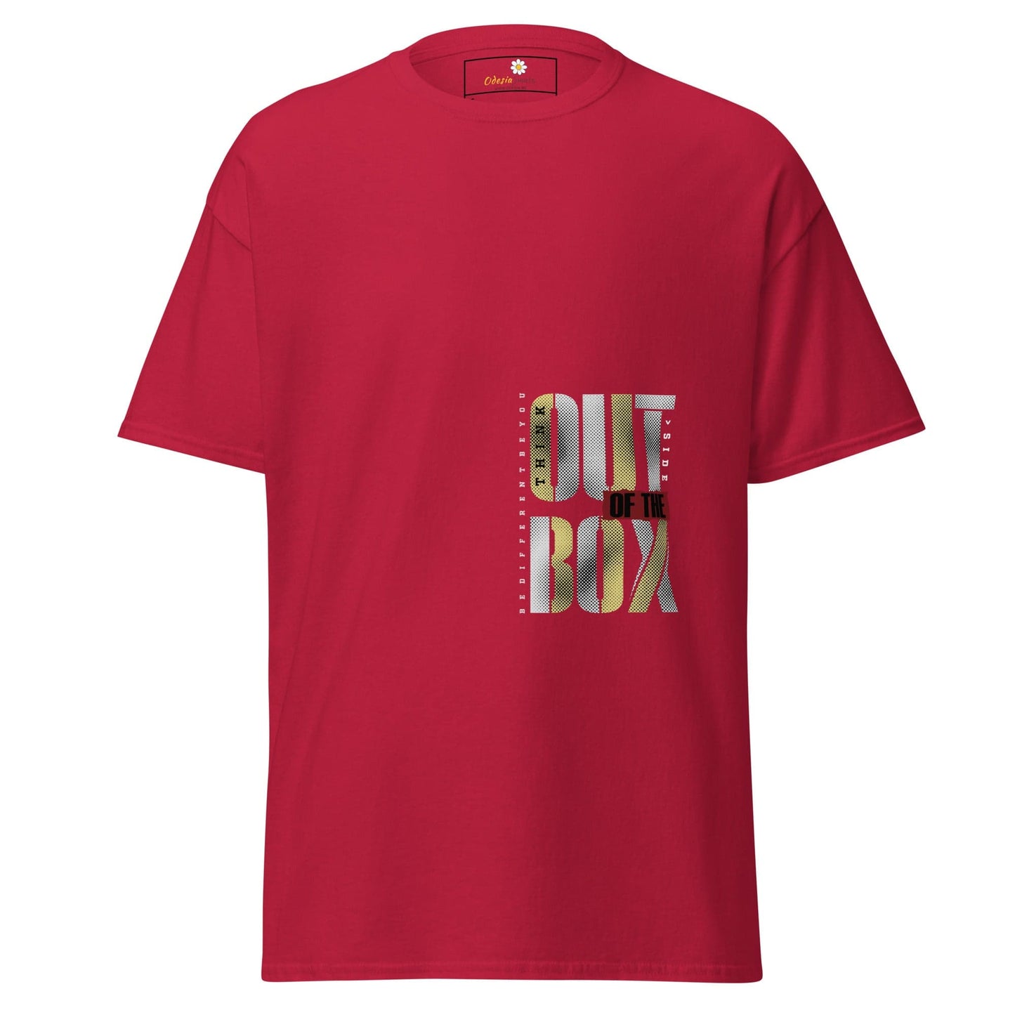 Unisex classic t-shirt - TEXT OUT OTHE BOX - REGULAR - Cardinal / S