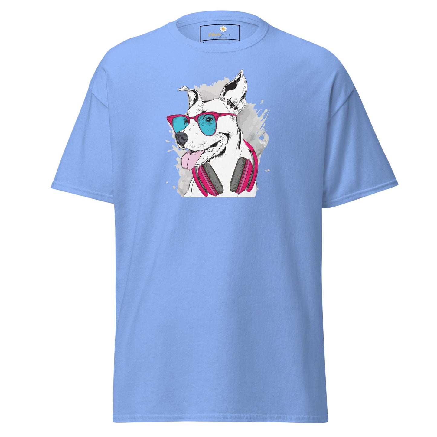 Unisex classic t-shirt - ANIMALS MUSIC DOG - REGULAR - Carolina Blue / S