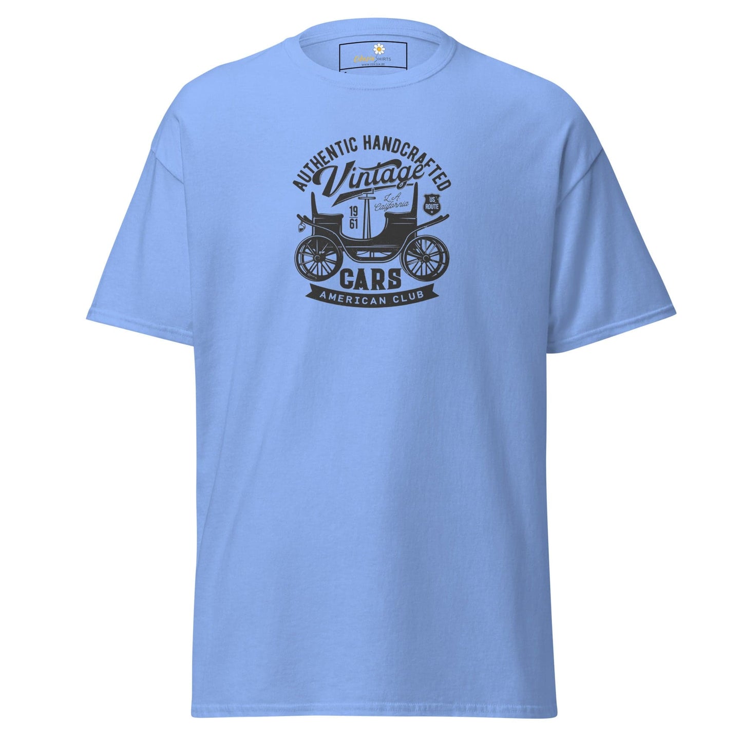 Unisex classic t-shirt - VINTAGE OLD CAR - REGULAR - Carolina Blue / S