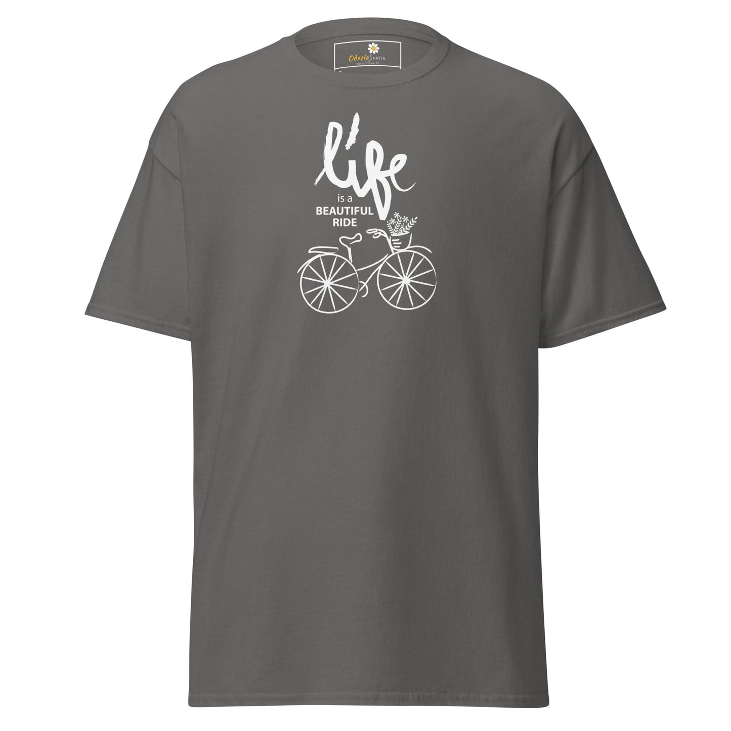 Unisex classic tee - SPORT POSITIVE LIFE BEAUTIFUL - REGULAR - Charcoal / S
