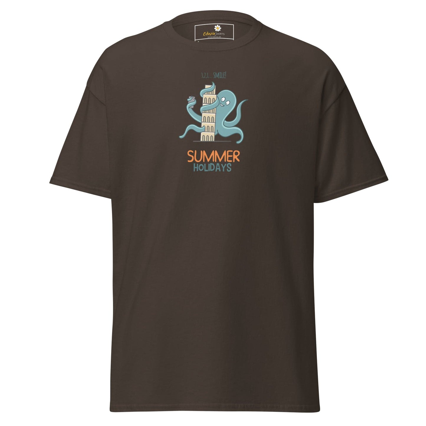 Unisex classic tee - SUMMER FUN HOLIDAYS - Dark Chocolate / S