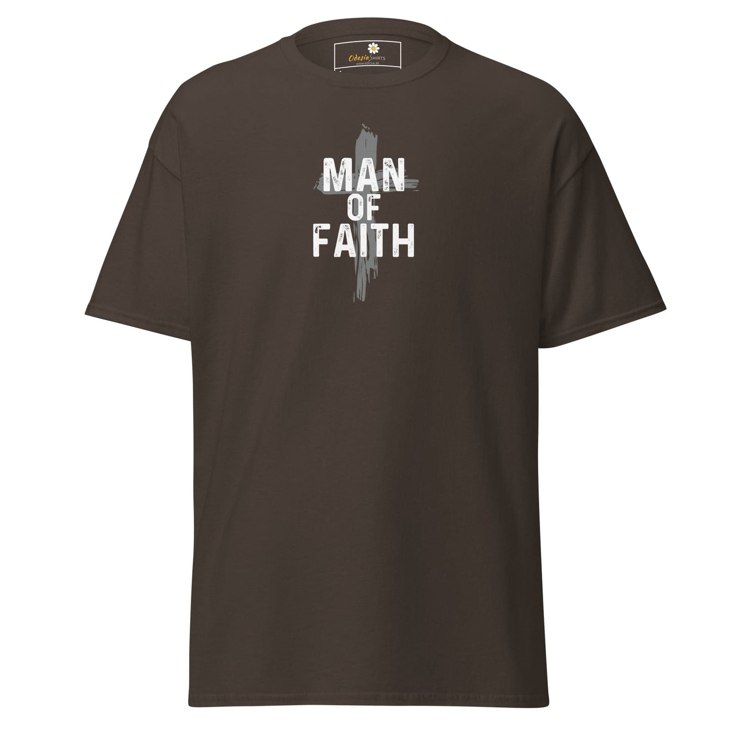 Unisex classic tee - SPIRITUAL MAN OF FAITH - REGULAR - Dark Chocolate / S