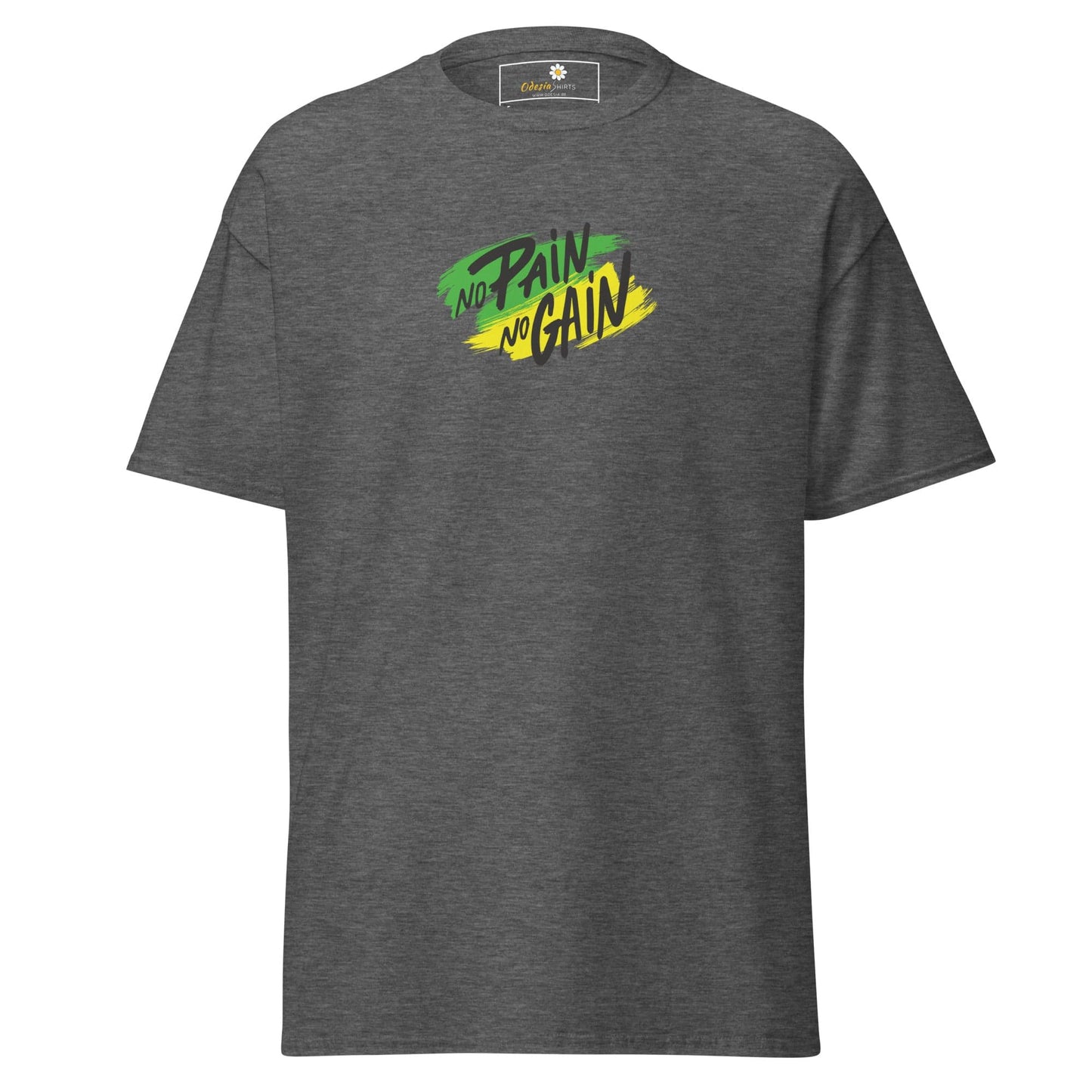 Unisex classic tee - SPORT NO PAIN NO GAIN - REGULAR - Dark Heather / S