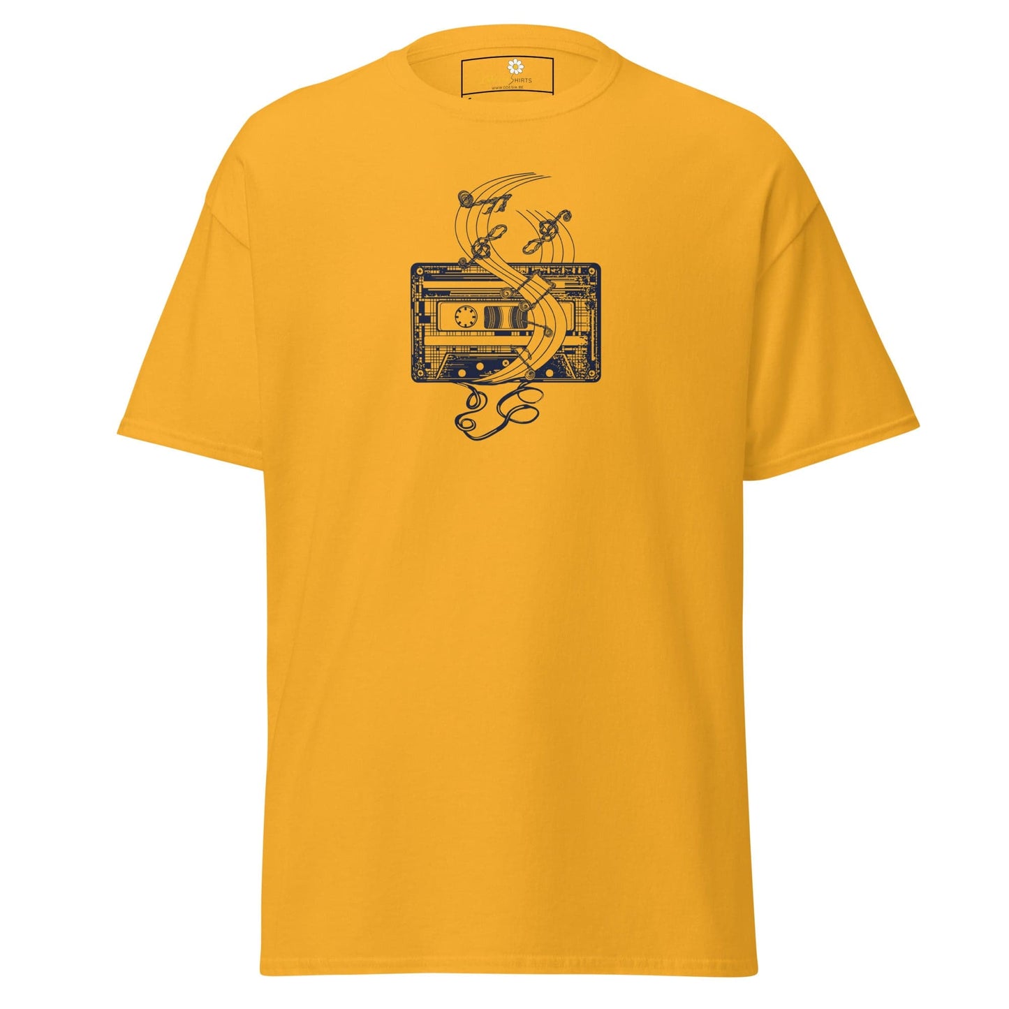 Unisex classic t-shirt - MUSIC TAPE - REGULAR - Gold / S