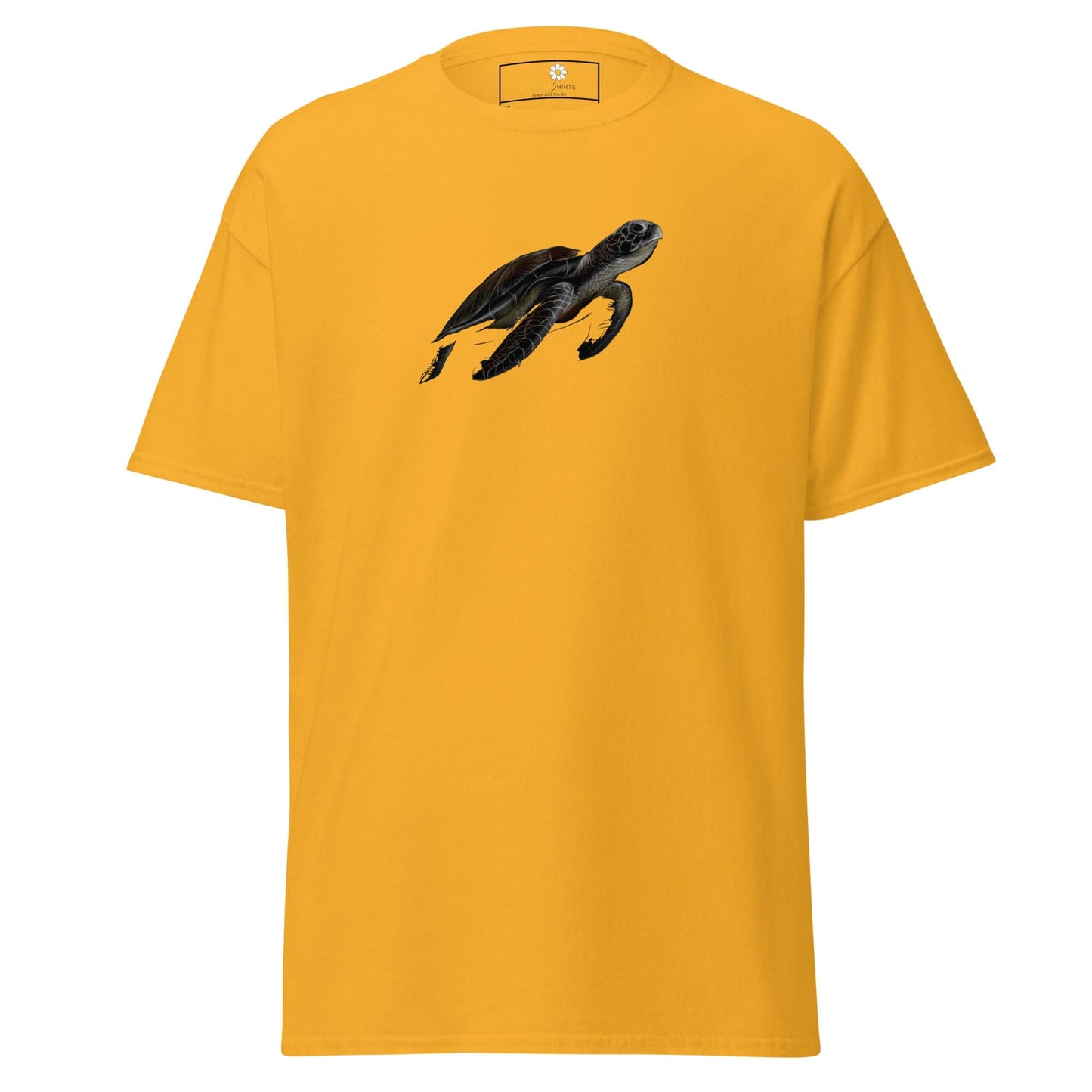 Unisex classic tee - WILD LIFE SEA TURTLE - REGULAR - Gold / S