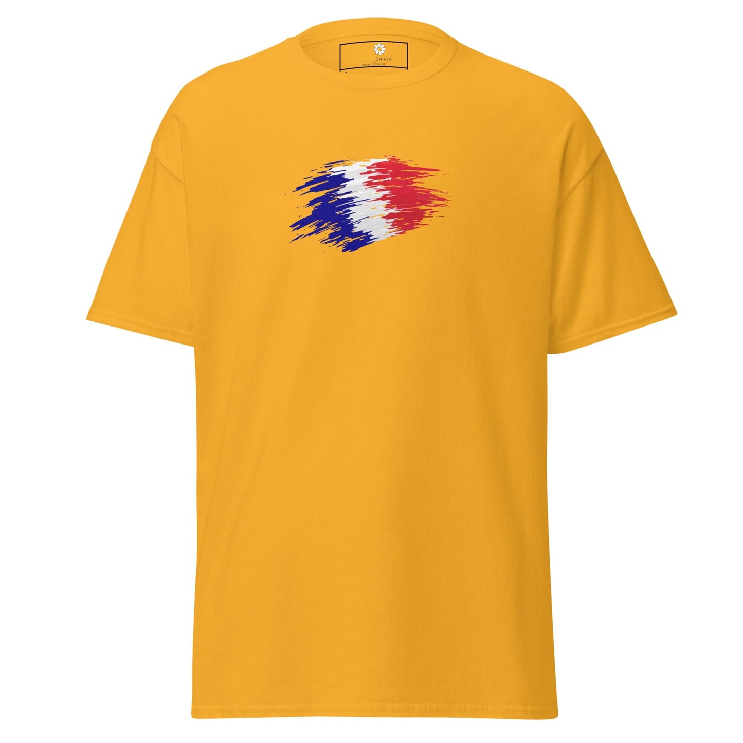 Unisex classic tee - COUNTRY FRANCE SHAPE - REGULAR - Gold / S