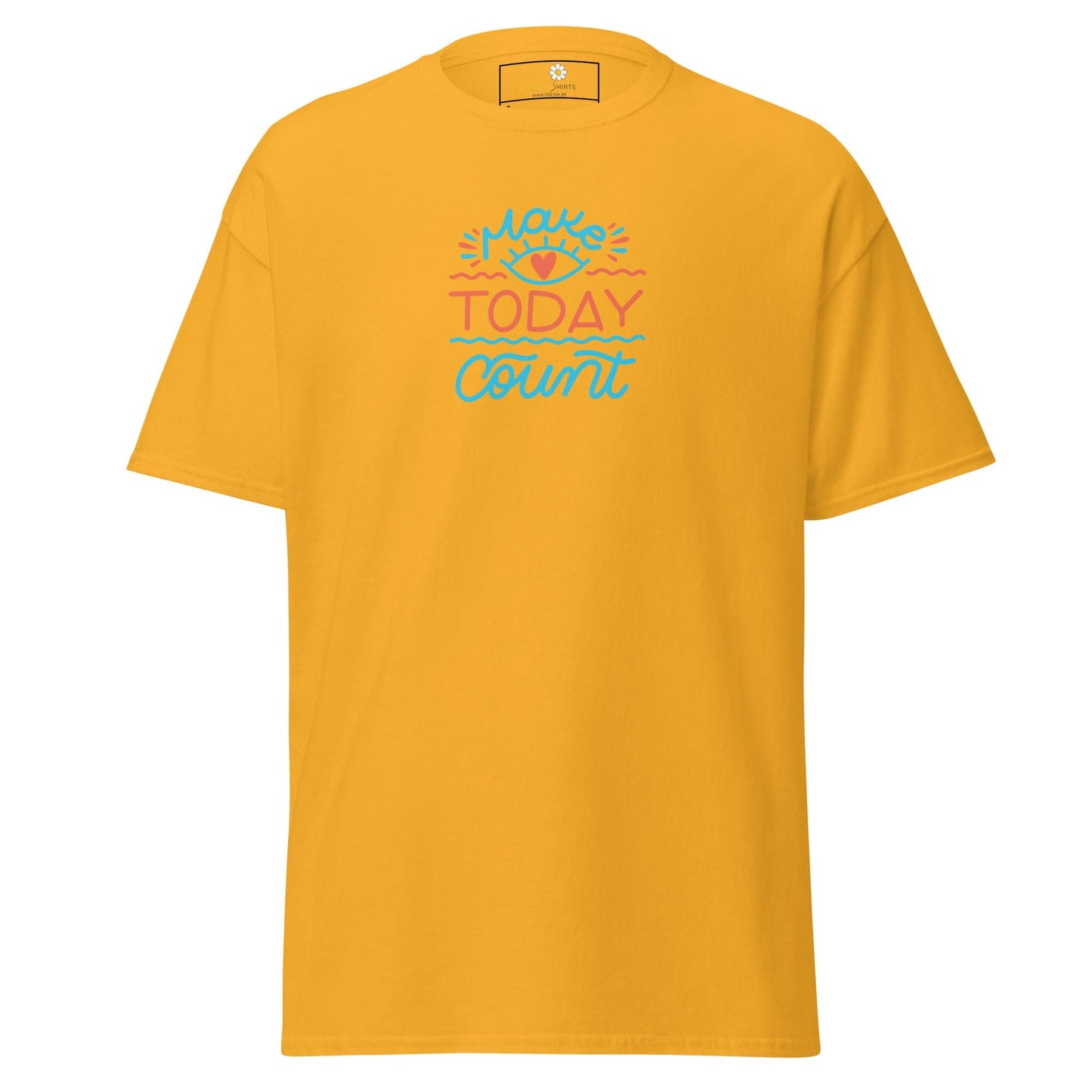 Unisex classic t-shirt - TEXT TODAY COUNT - REGULAR - Gold / S