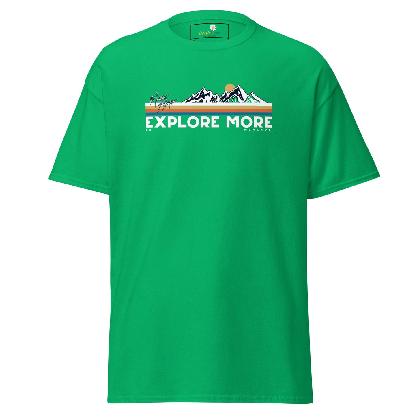Unisex classic t-shirt - ADVENTURE EXPLORE MORE - REGULAR - Irish Green / S