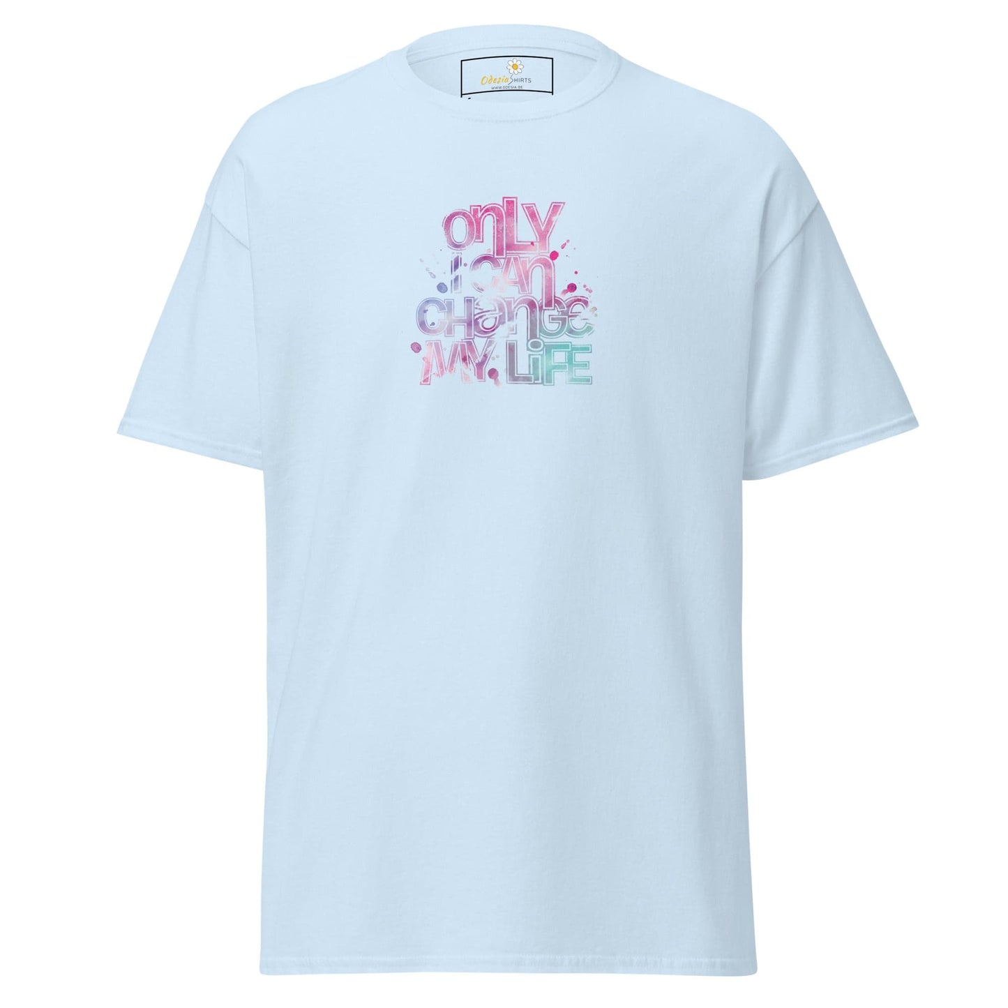 Unisex classic tee - TEXT ONLY I CAN CHANGE - REGULAR - Light Blue / S