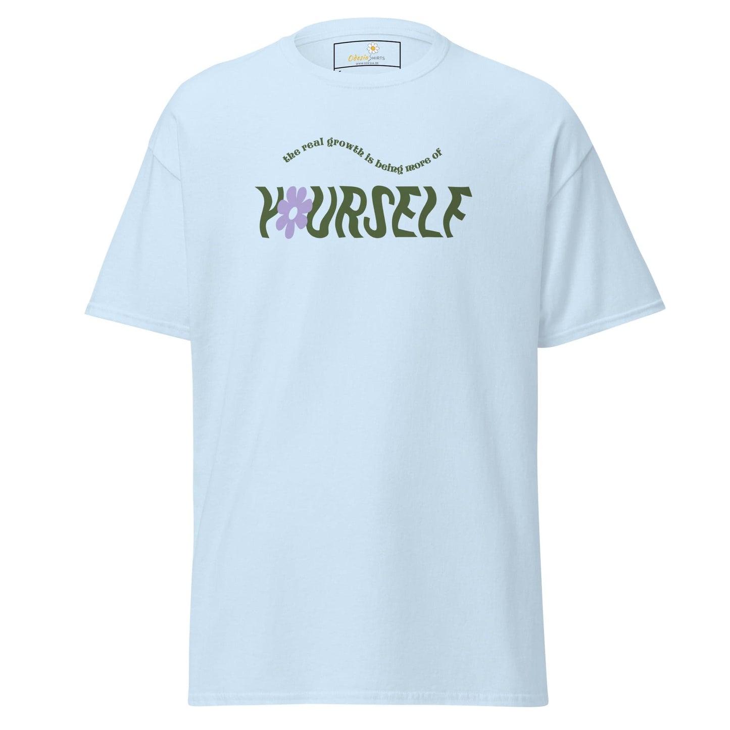 Unisex classic t-shirt - TEXT LOVE YOURSELF - REGULAR - Light Blue / S