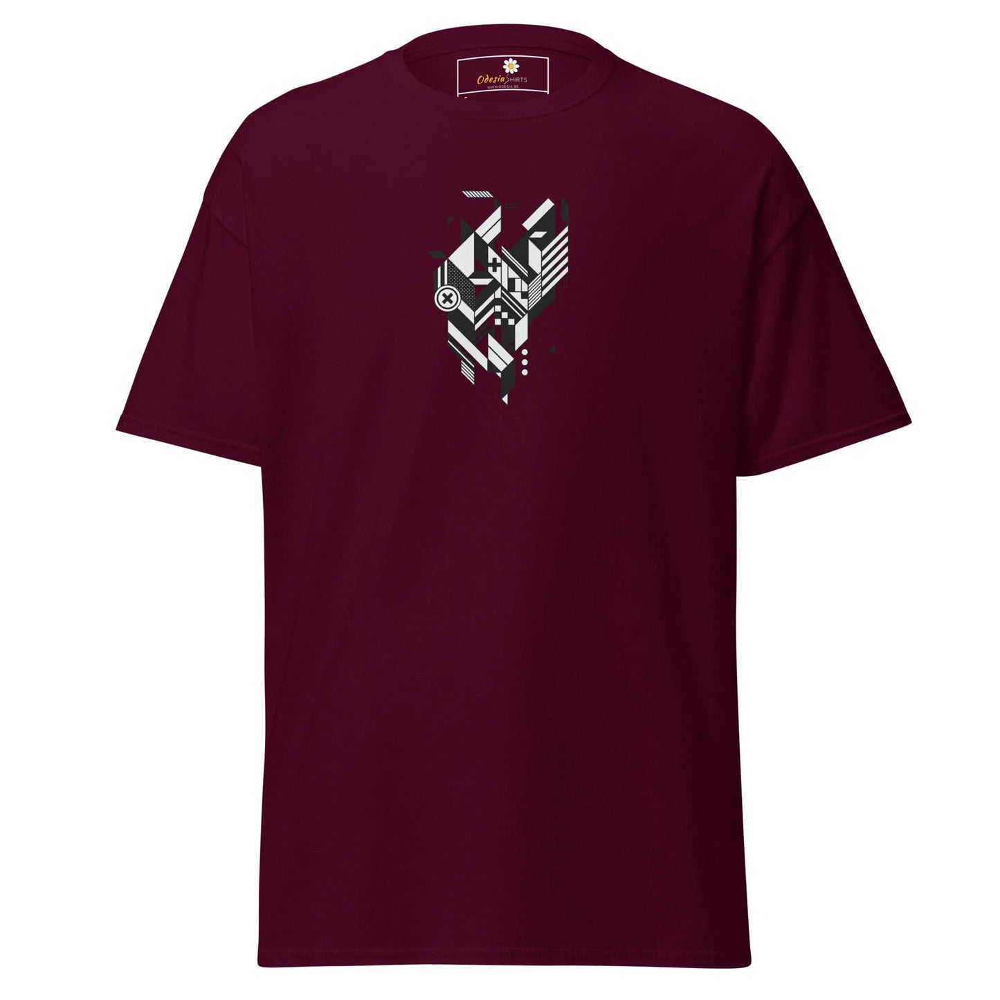 Unisex classic tee - ABSTRACT FIGURE - REGULAR - Maroon / S