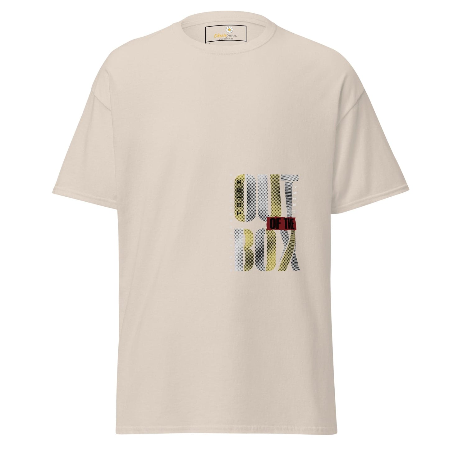 Unisex classic t-shirt - TEXT OUT OTHE BOX - REGULAR - Natural / S