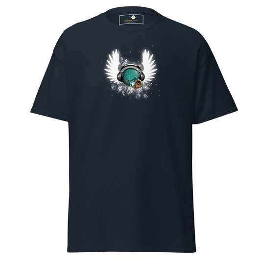 Unisex classic tee - MUSIC WINGS - REGULAR - Navy / S