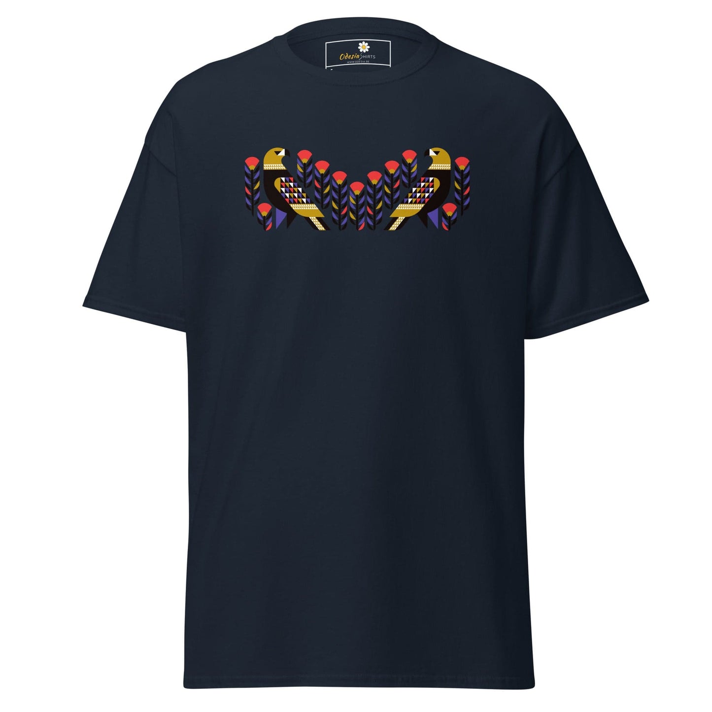 Unisex classic tee - WILD LIFE PERU BIRDS - REGULAR - Navy / S