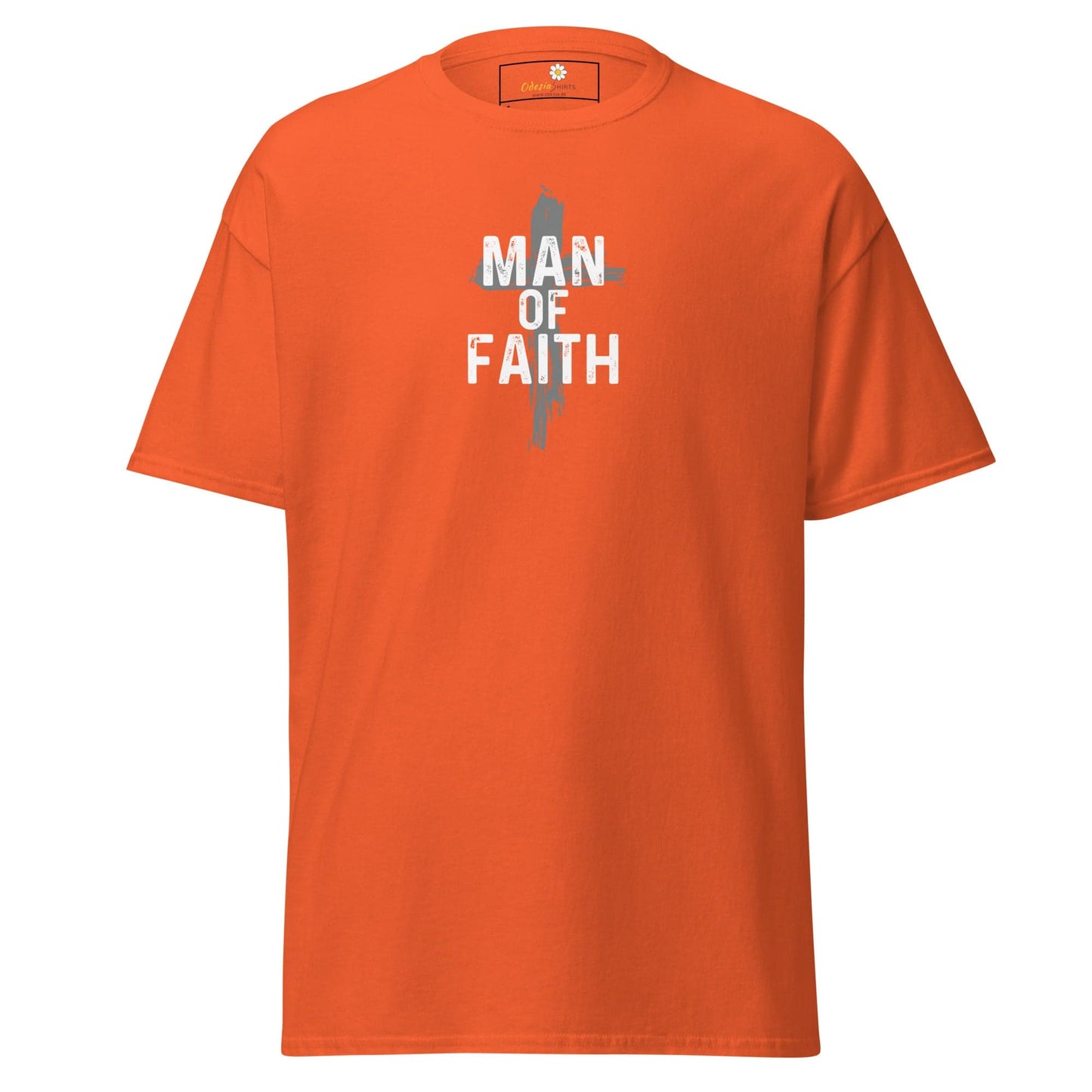 Unisex classic tee - SPIRITUAL MAN OF FAITH - REGULAR - Orange / S