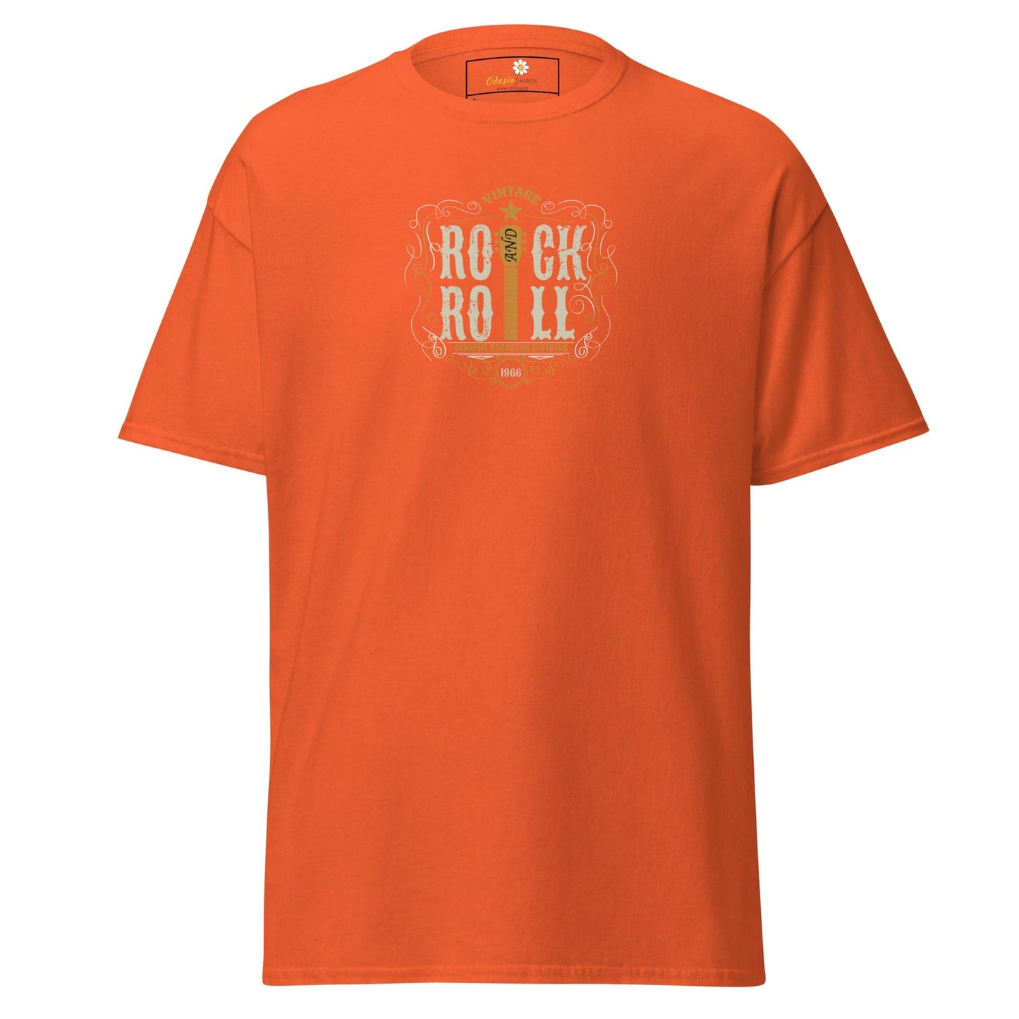 Unisex classic tee - MUSIC ROCK N ROLL - REGULAR - Orange / S