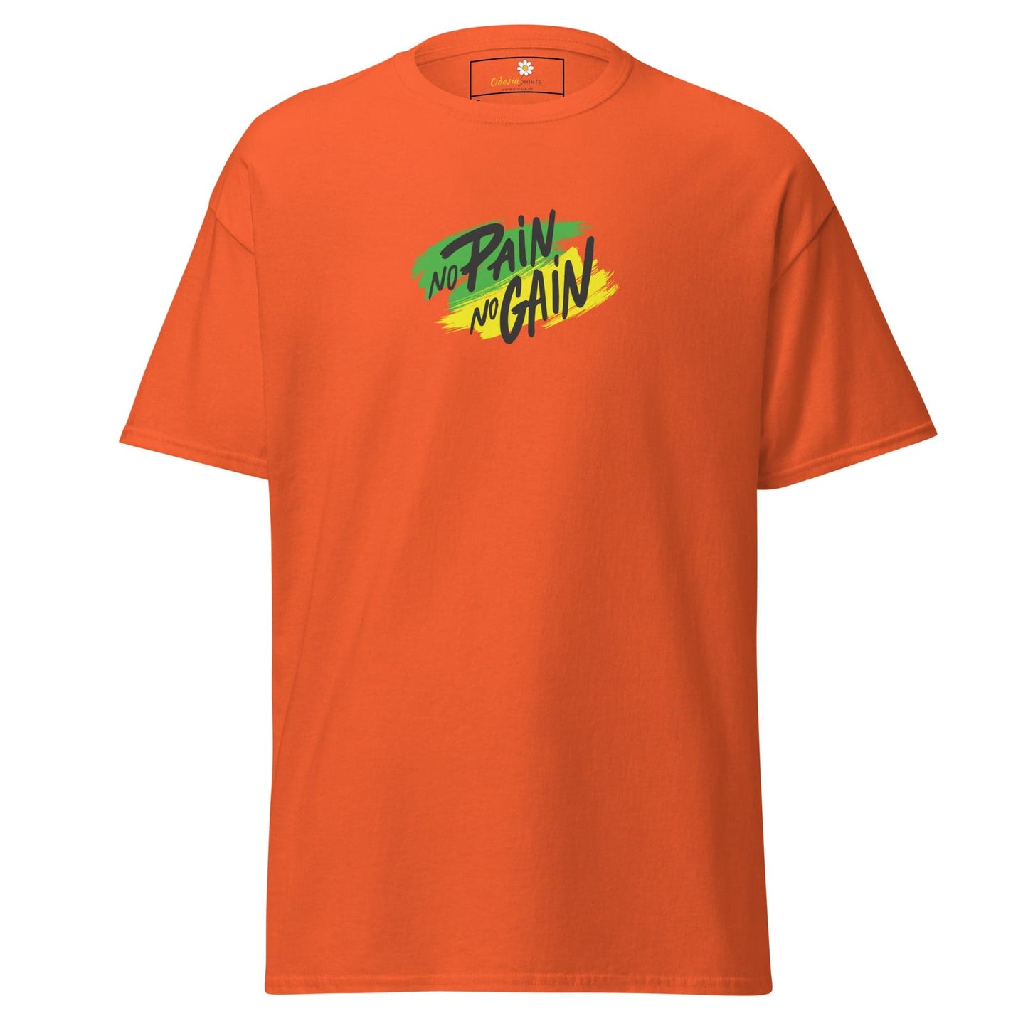 Unisex classic tee - SPORT NO PAIN NO GAIN - REGULAR - Orange / S