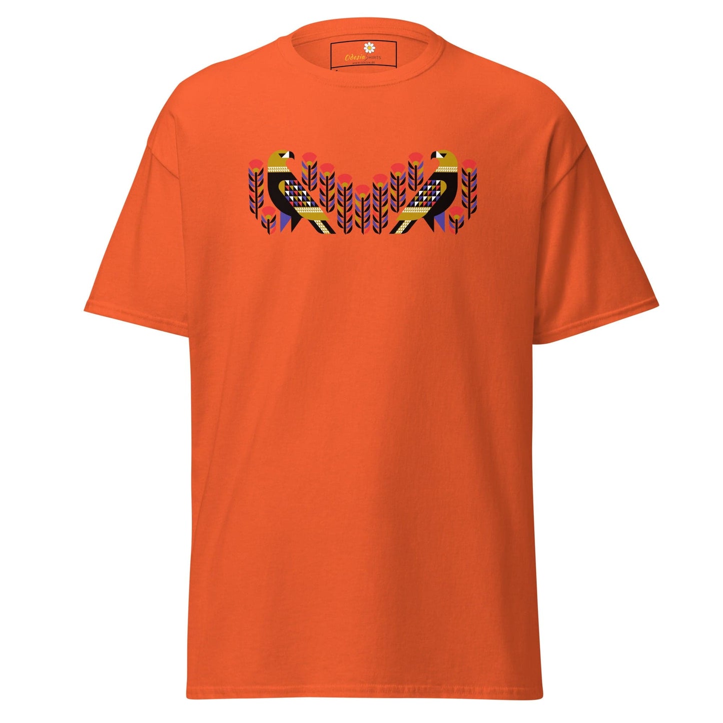 Unisex classic tee - WILD LIFE PERU BIRDS - REGULAR - Orange / S