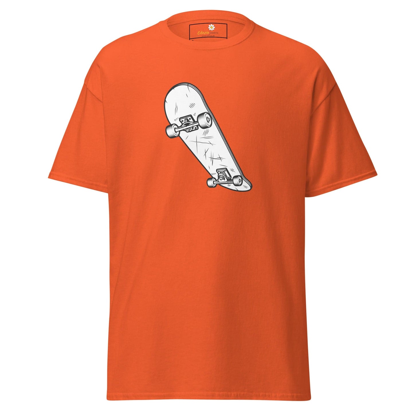 Unisex classic t-shirt - SPORT SKATEBOARD - REGULAR - Orange / S