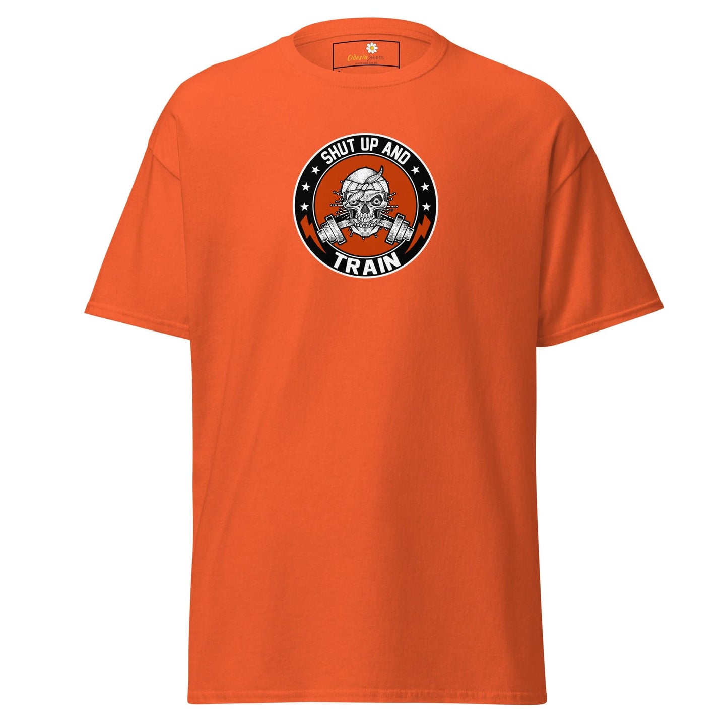 Unisex classic tee - SPORT SHUT UP AND TRAIN - REGULAR - Orange / S