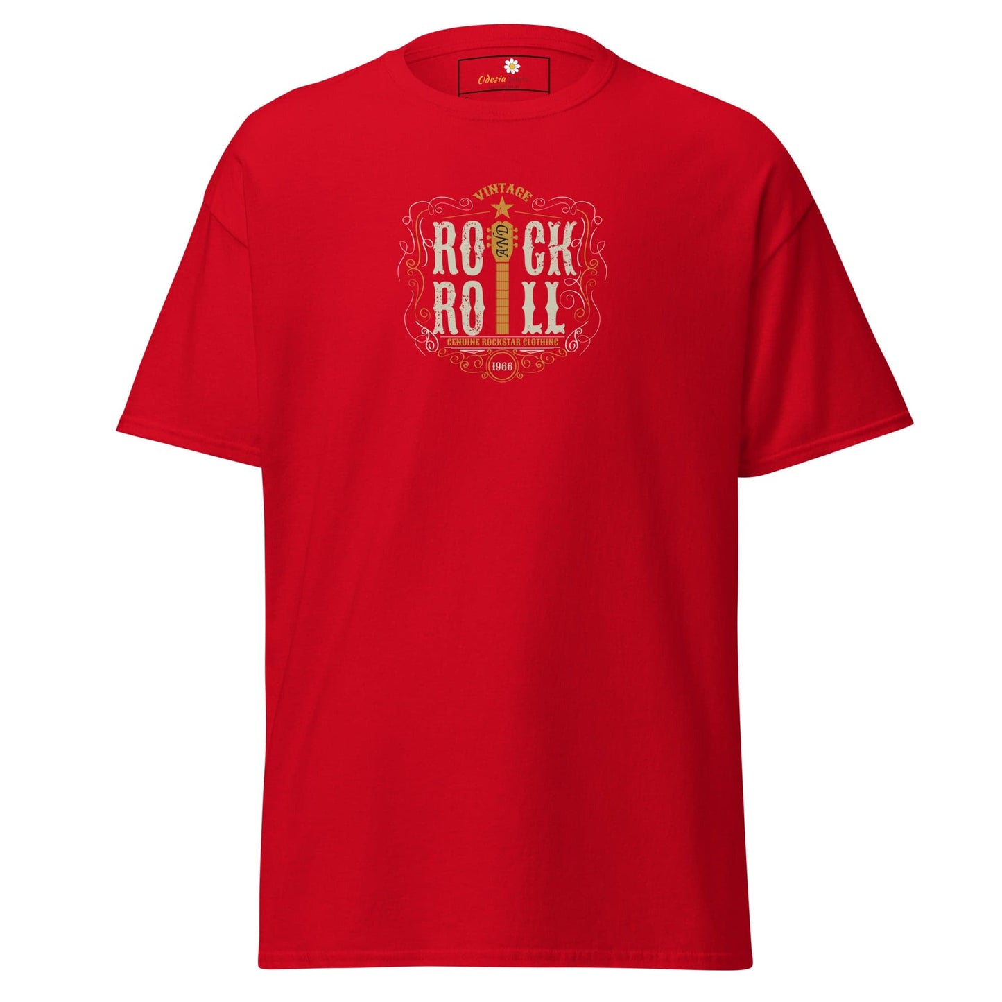 Unisex classic tee - MUSIC ROCK N ROLL - REGULAR - Red / S