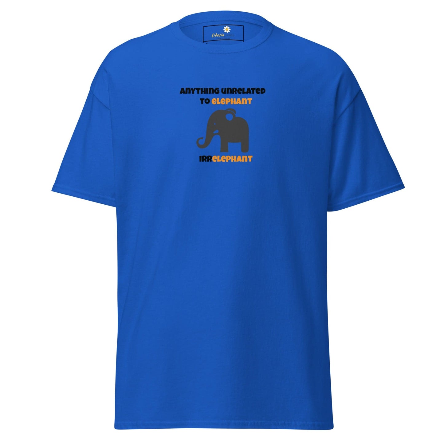 Unisex classic t-shirt - FUN ELEPHANT IRRELEPHANT - REGULAR - Royal / S