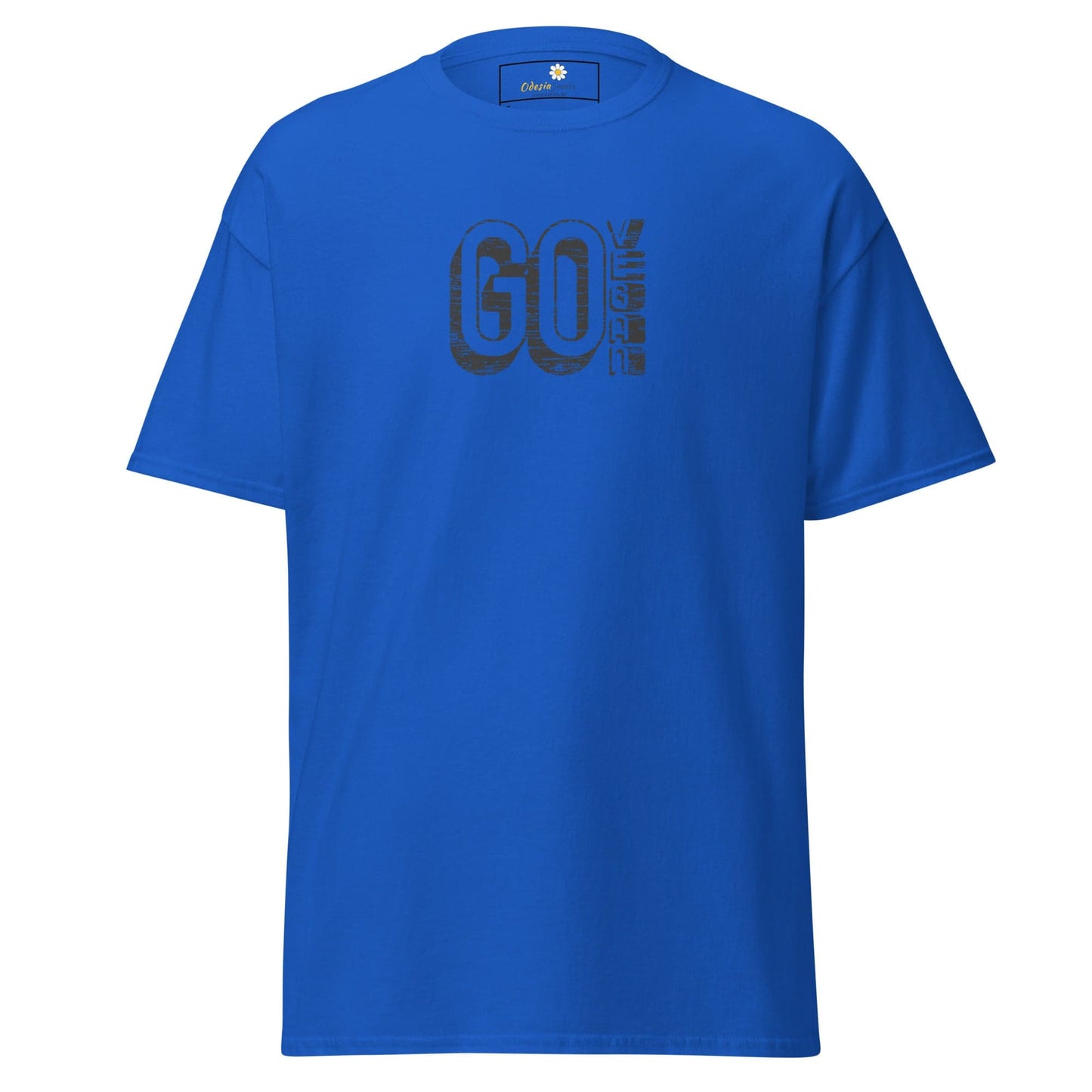 Unisex classic tee - GREEN GO VEGAN - REGULAR - Royal / S