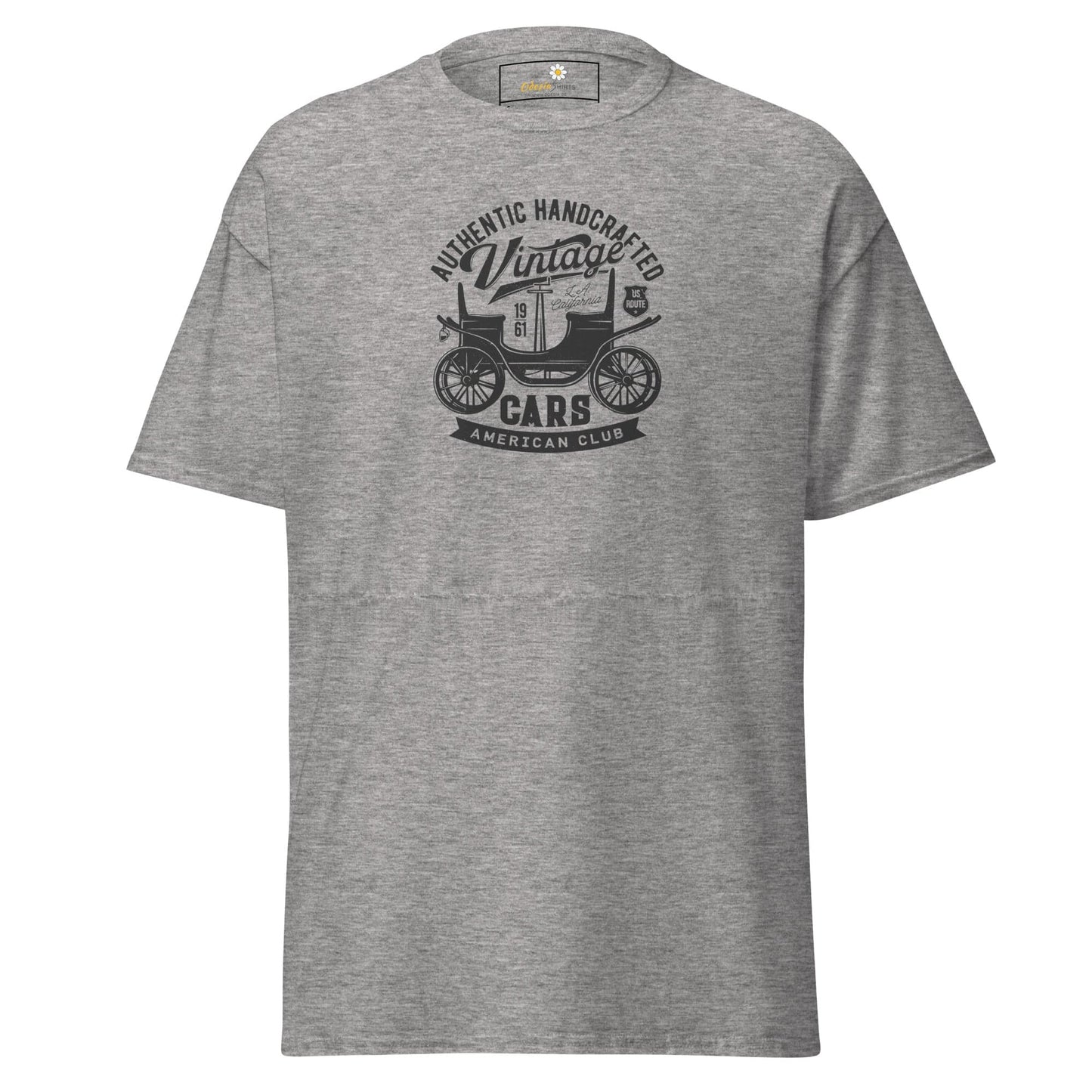 Unisex classic t-shirt - VINTAGE OLD CAR - REGULAR - Sport Grey / S
