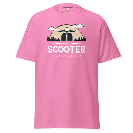 Unisex classic t-shirt - MOTOR SCOOTER RIDE - REGULAR - Azalea / S