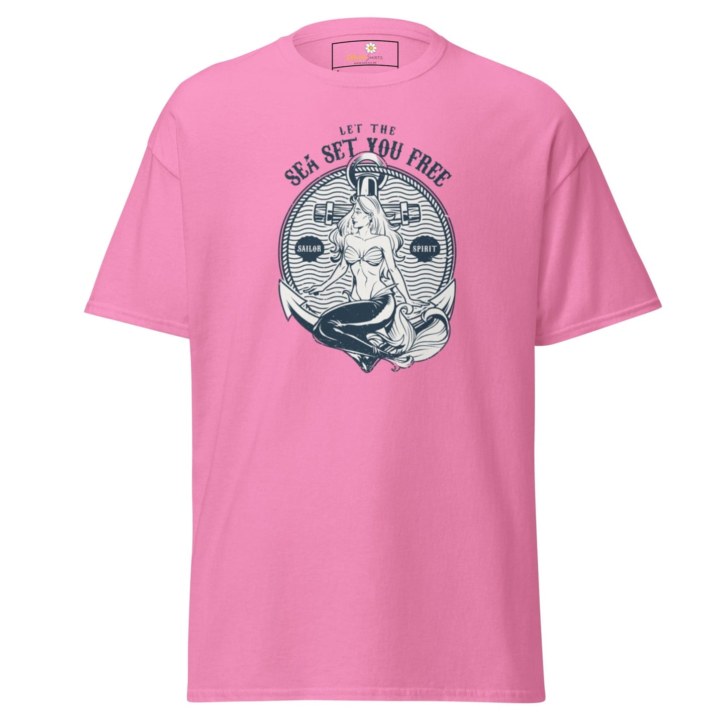 Unisex classic t-shirt - MYSTIC MERMAID SEA SET YOU FREE - REGULAR - Azalea / S