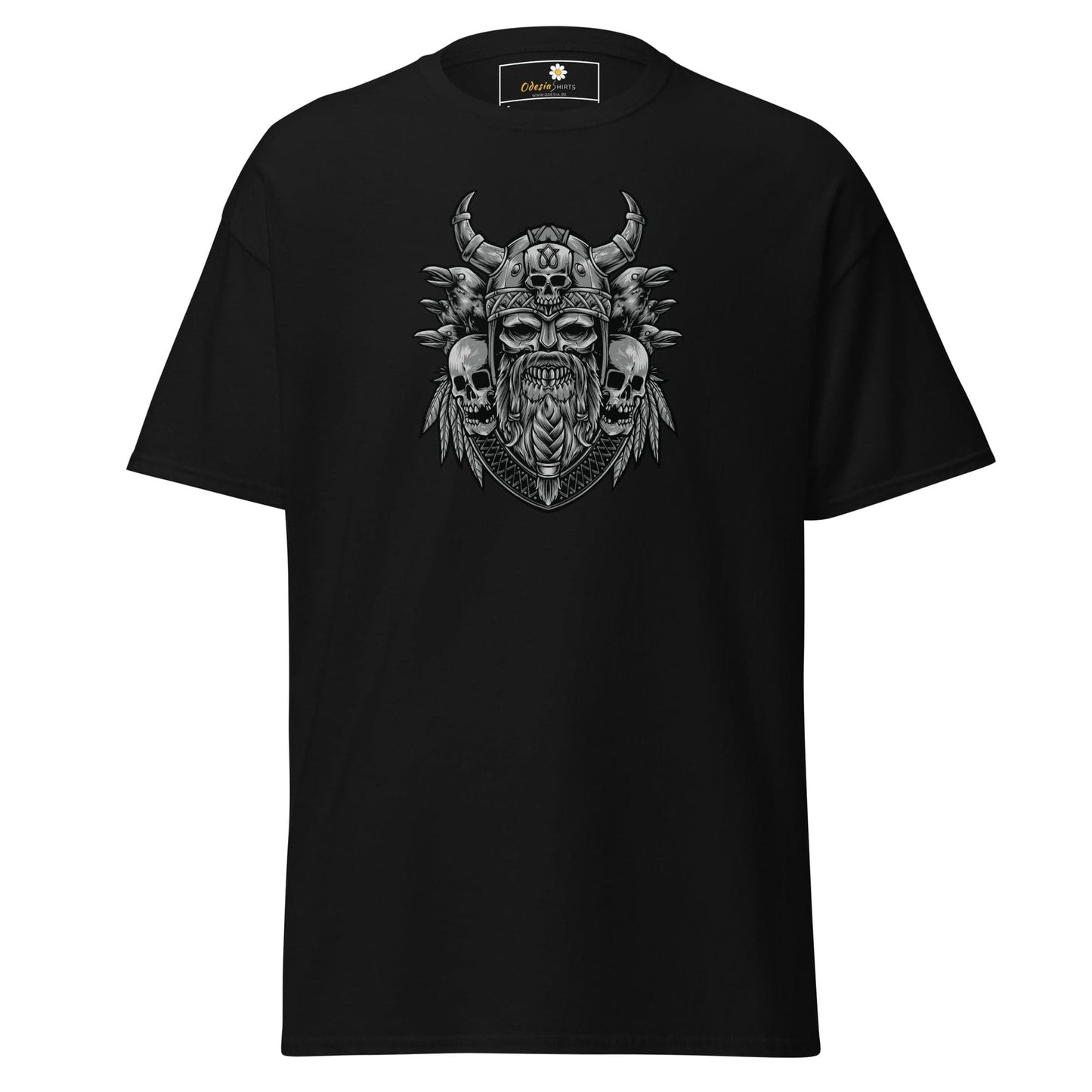 Unisex classic t-shirt - MYSTIC SKULL VIKING - REGULAR - Black / S