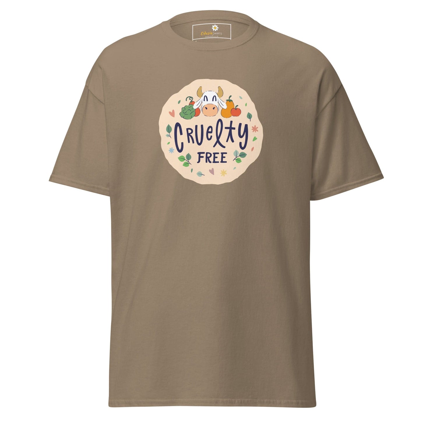 Unisex classic t-shirt - VEGAN CRUELTY FREE - REGULAR - Brown Savana / S