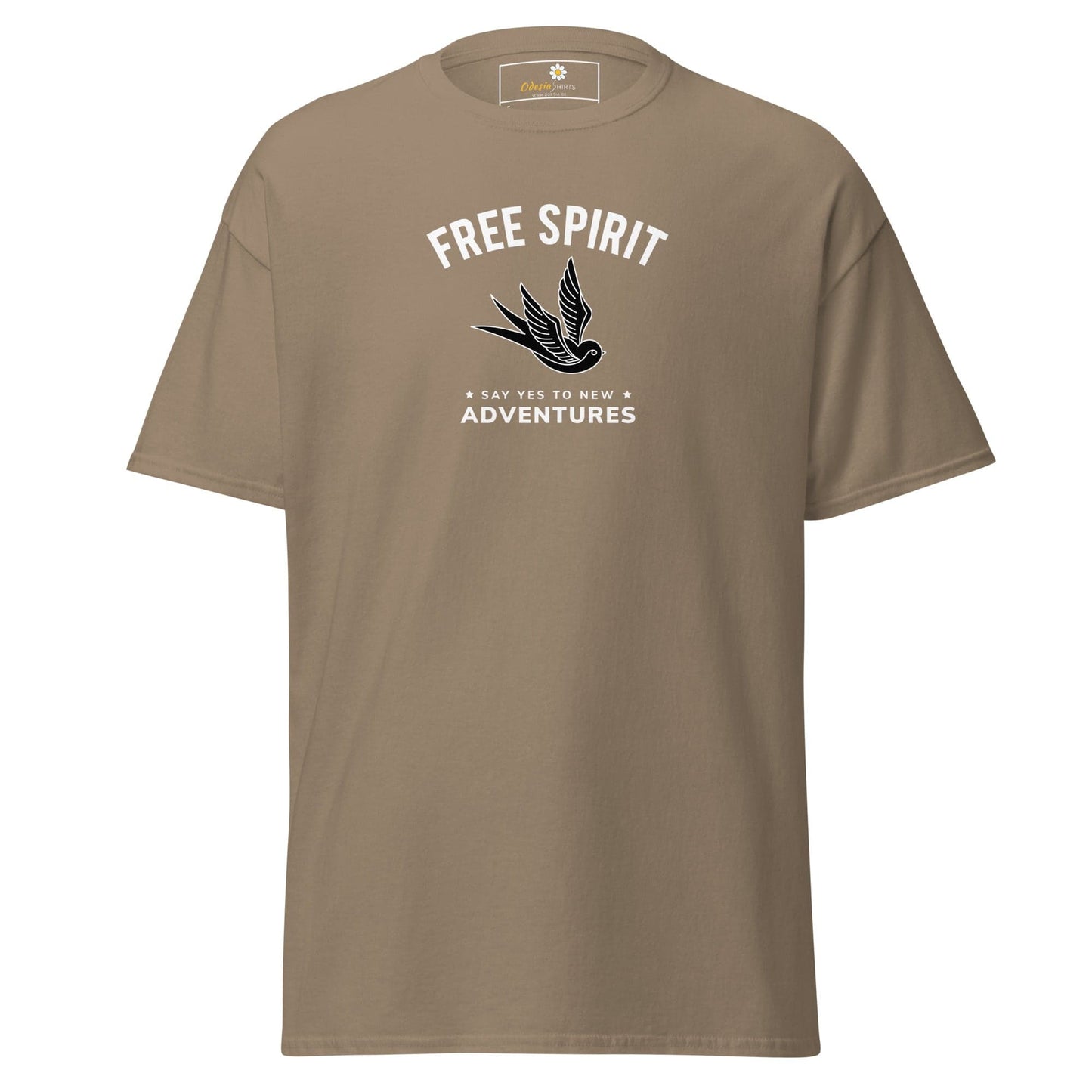 Unisex classic t-shirt - SPIRITUAL FREE SPIRIT SAY YES - REGULAR - Brown Savana / S
