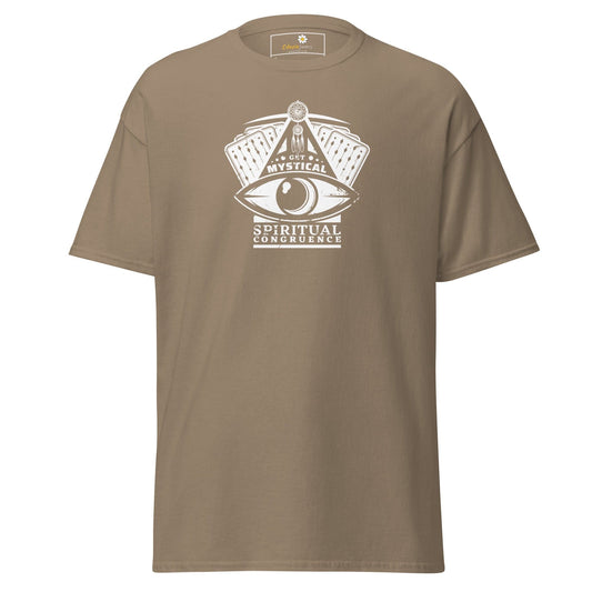 Unisex classic t-shirt - MYSTIC CARDS EYE - REGULAR - Brown Savana / S