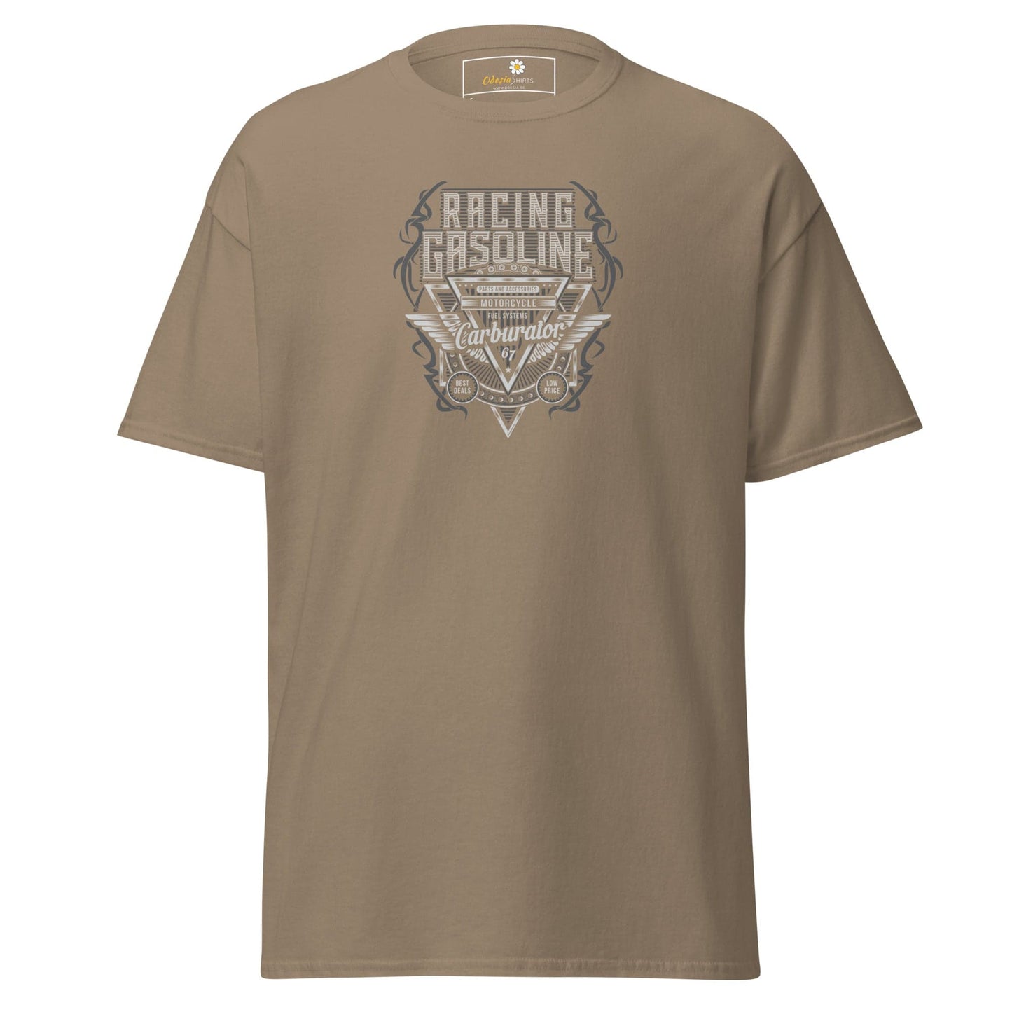 Unisex classic t-shirt - SPORT RACING CARS GASOLINE - REGULAR - Brown Savana / S