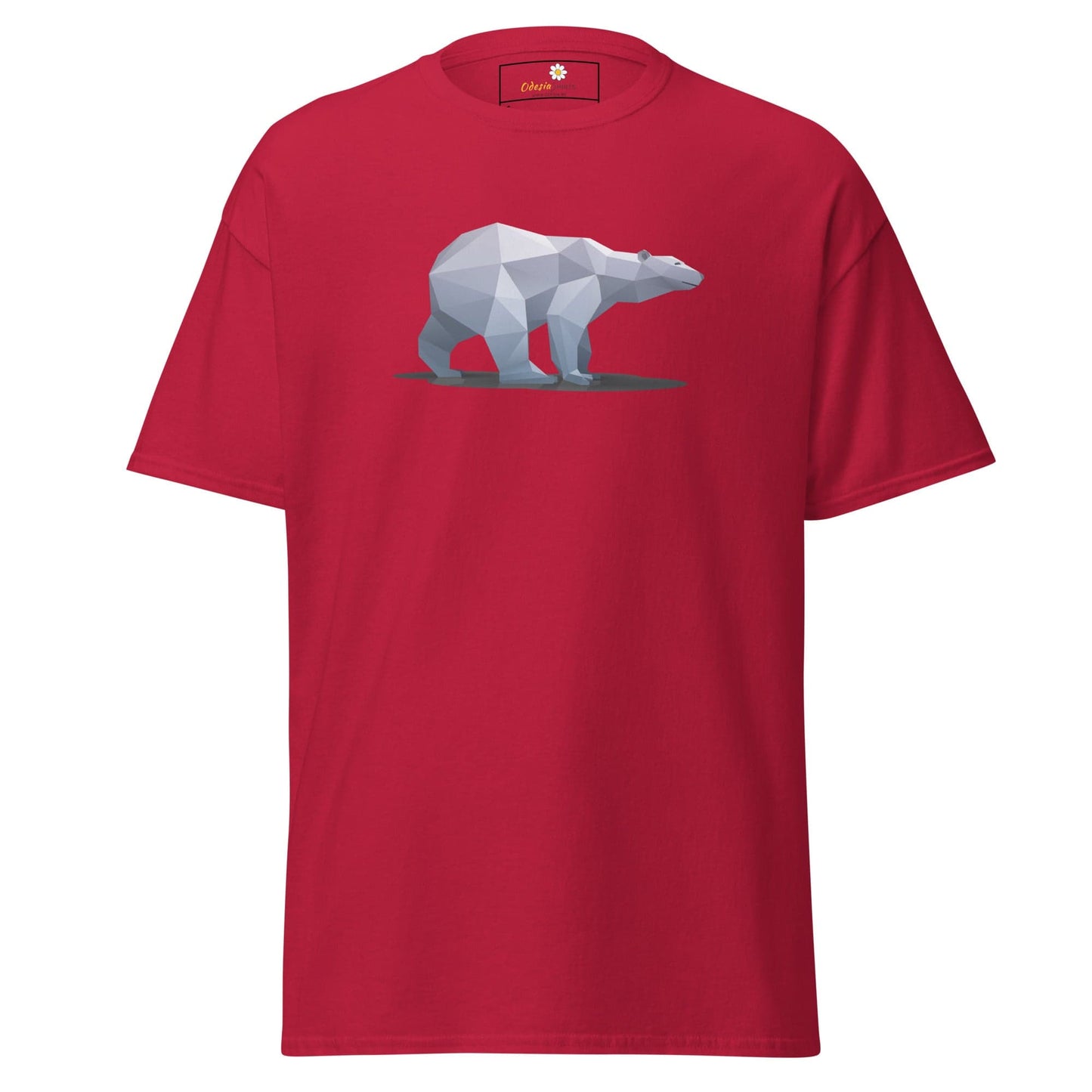 Unisex classic t-shirt - WILD LIFE ICE BEAR - REGULAR - Cardinal / S