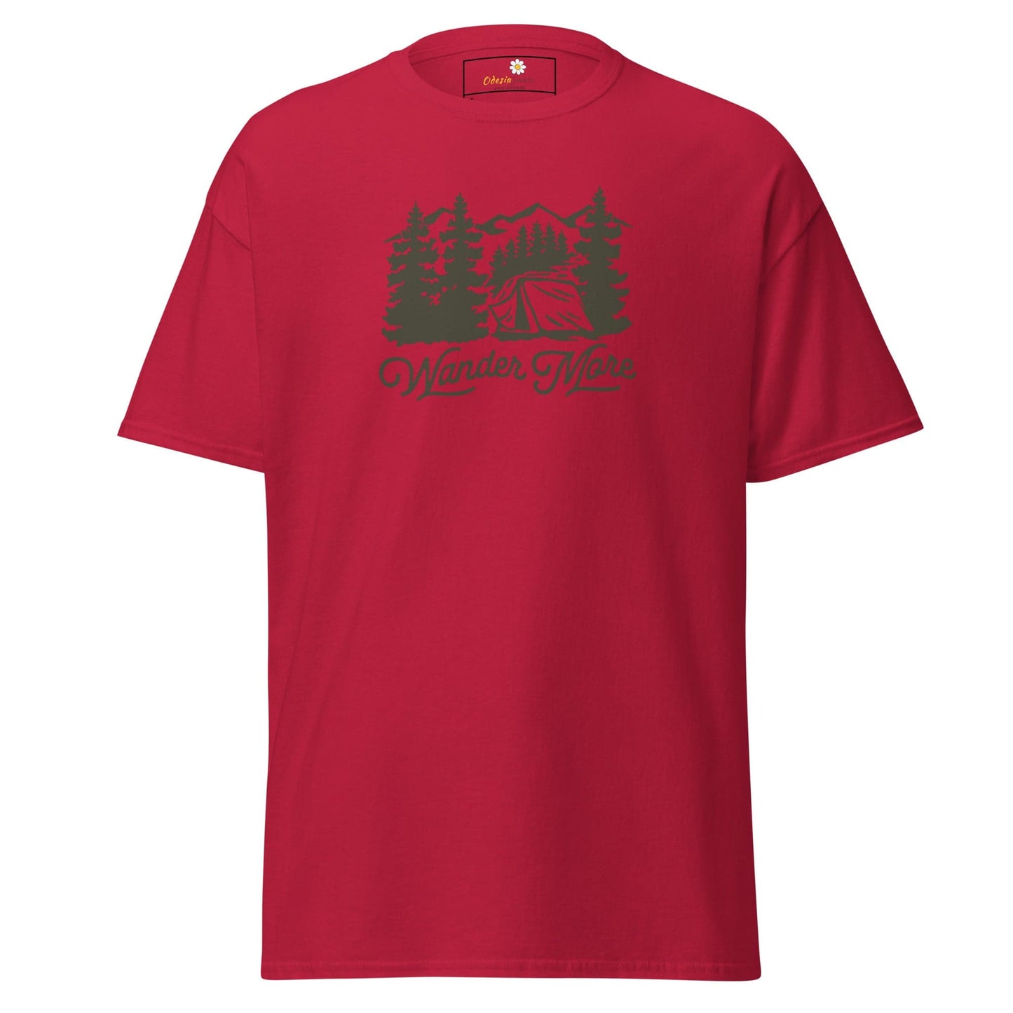 Unisex classic t-shirt - ADVENTURE OUTDOORS WANDER - REGULAR - Cardinal / S
