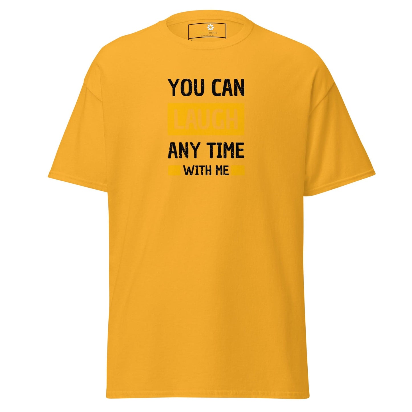 Unisex classic t-shirt - FUN TEXT YOU CAN LAUGH - REGULAR - Gold / S