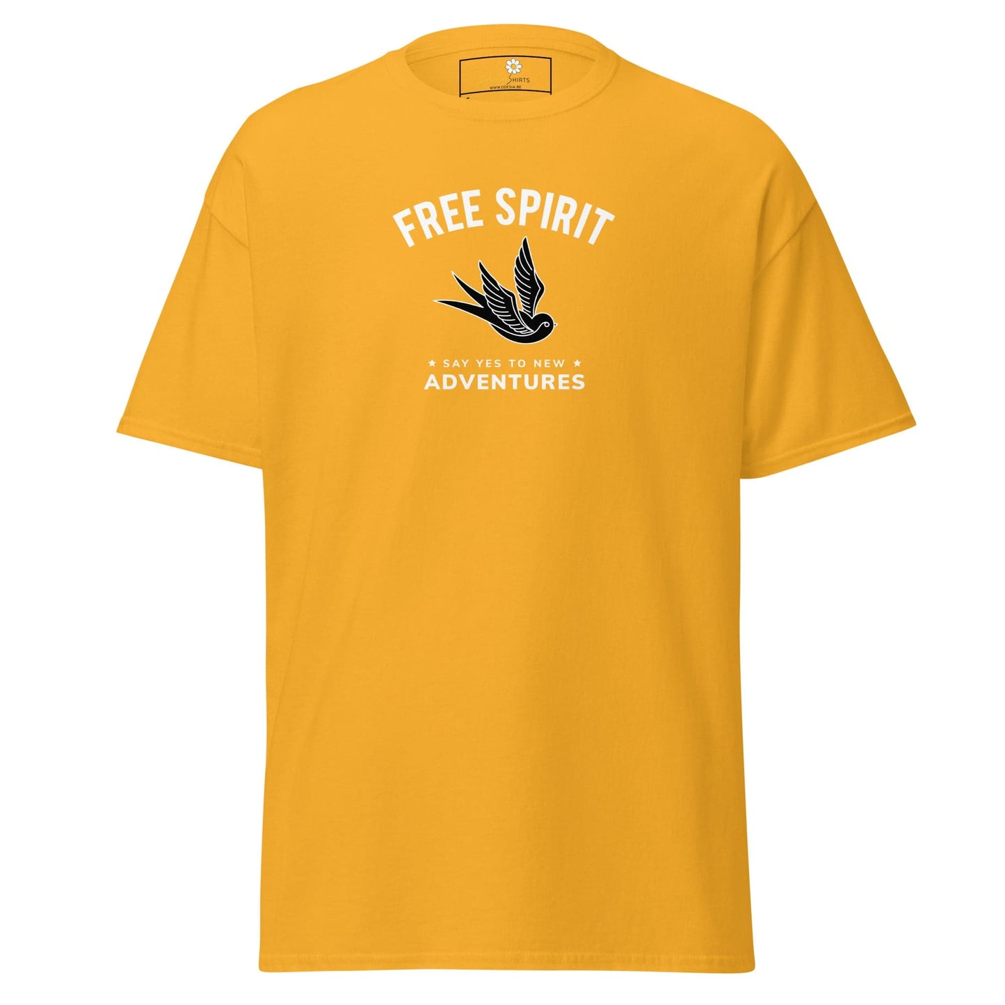 Unisex classic t-shirt - SPIRITUAL FREE SPIRIT SAY YES - REGULAR - Gold / S