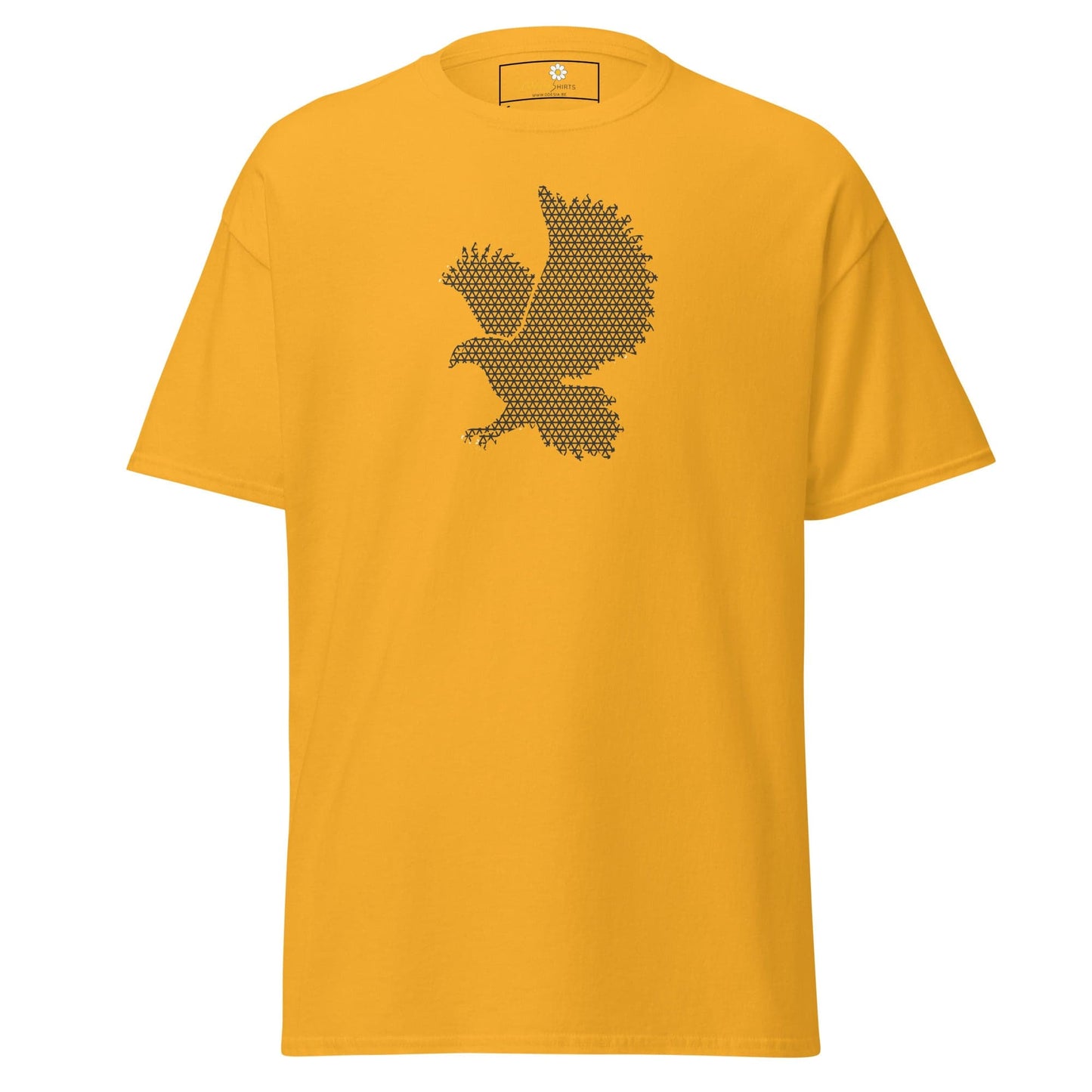 Unisex classic t-shirt - ABSTRACT BIRD - REGULAR - Gold / S